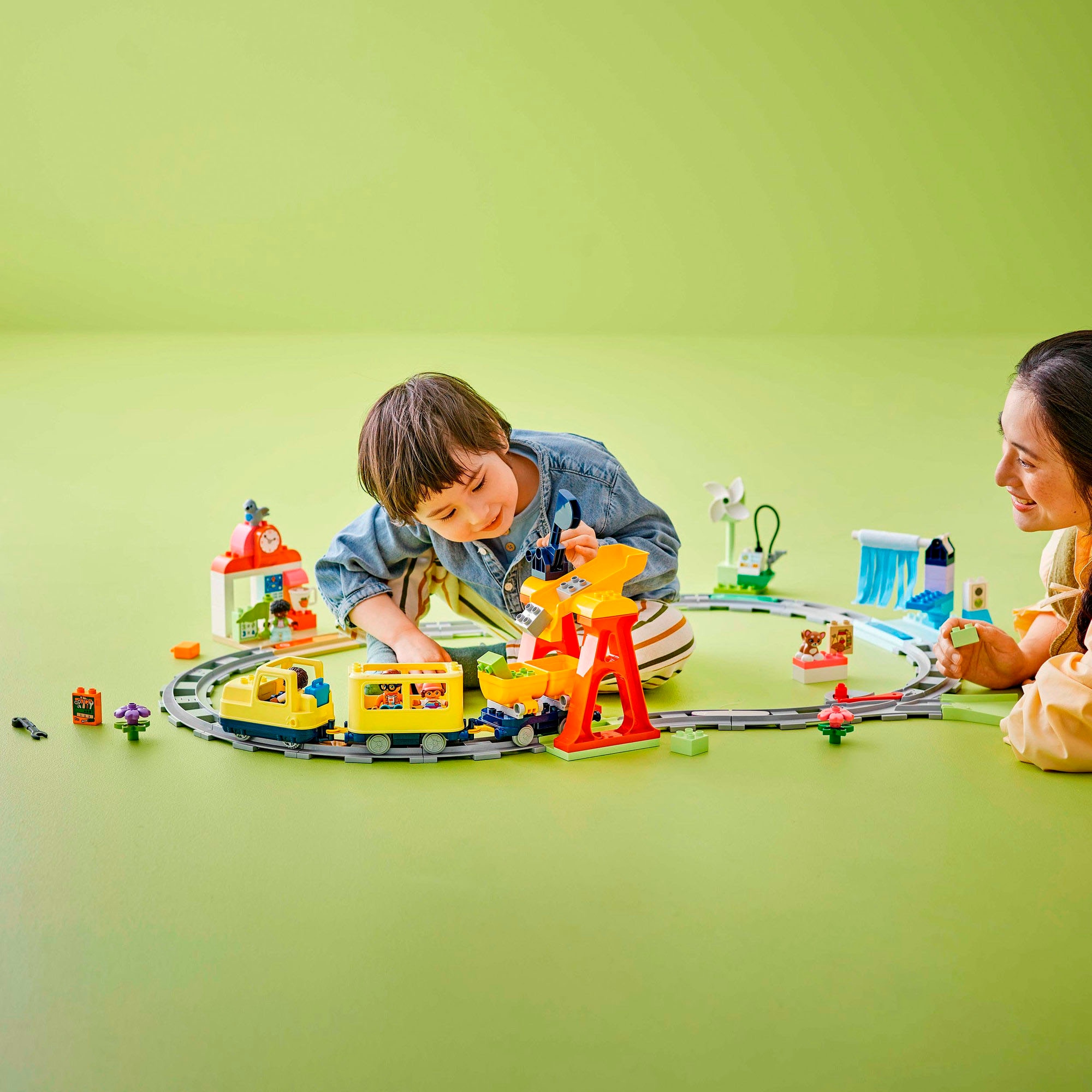 LEGO® Pions de construction »Grosse interaktive Eisenbahn (10428), LEGO DUPLO Town« Made in Europe