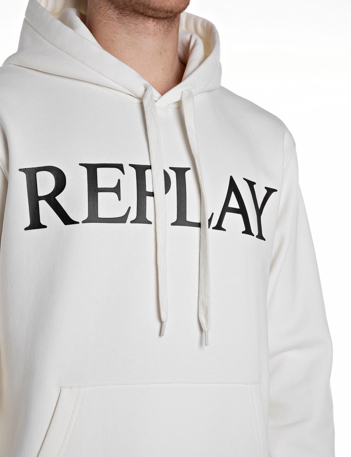 Replay Sweat à capuche , mit grossem Markenprint vorn
