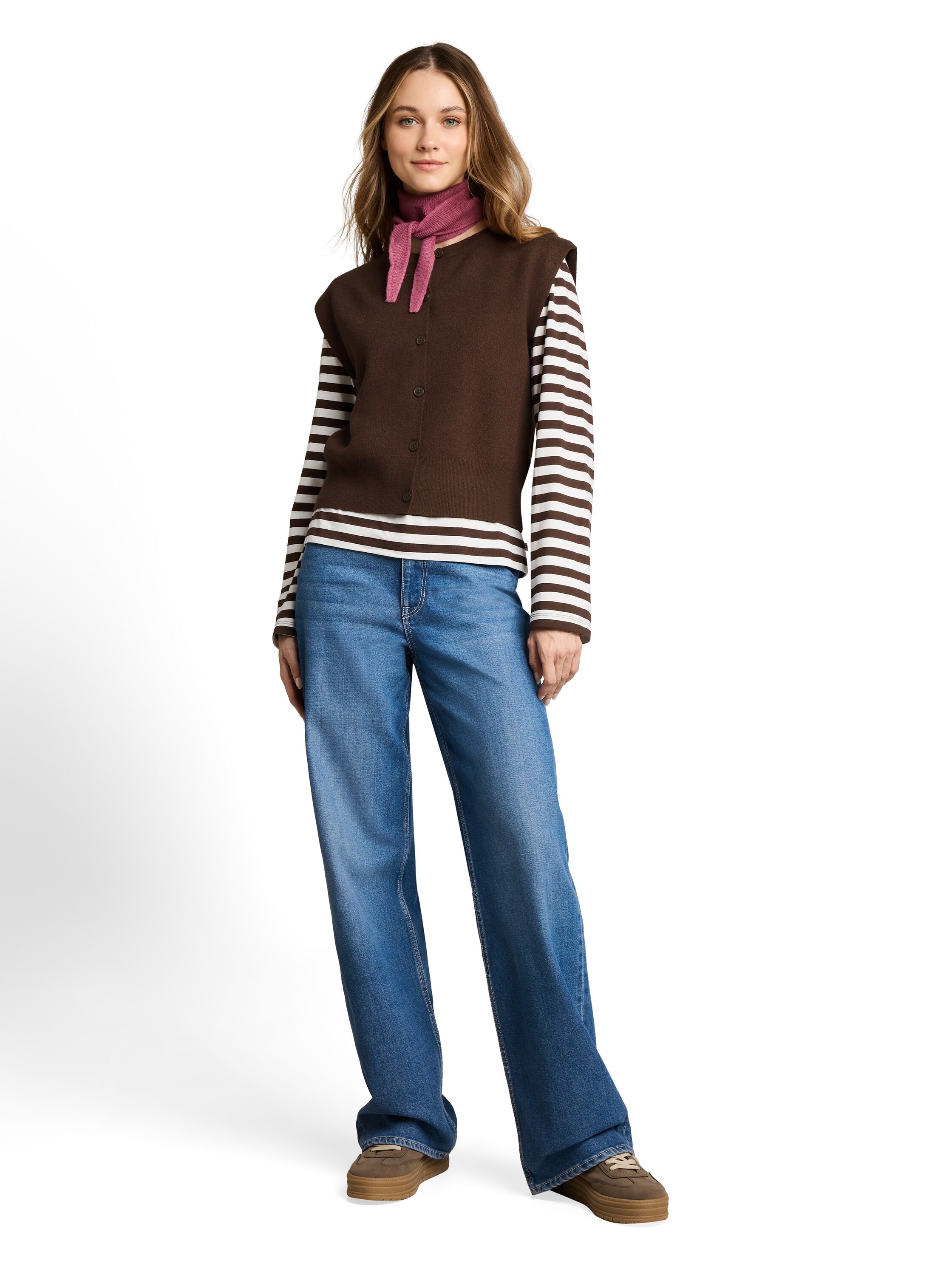 TOM TAILOR Denim Cardigan avec patte de boutonnage