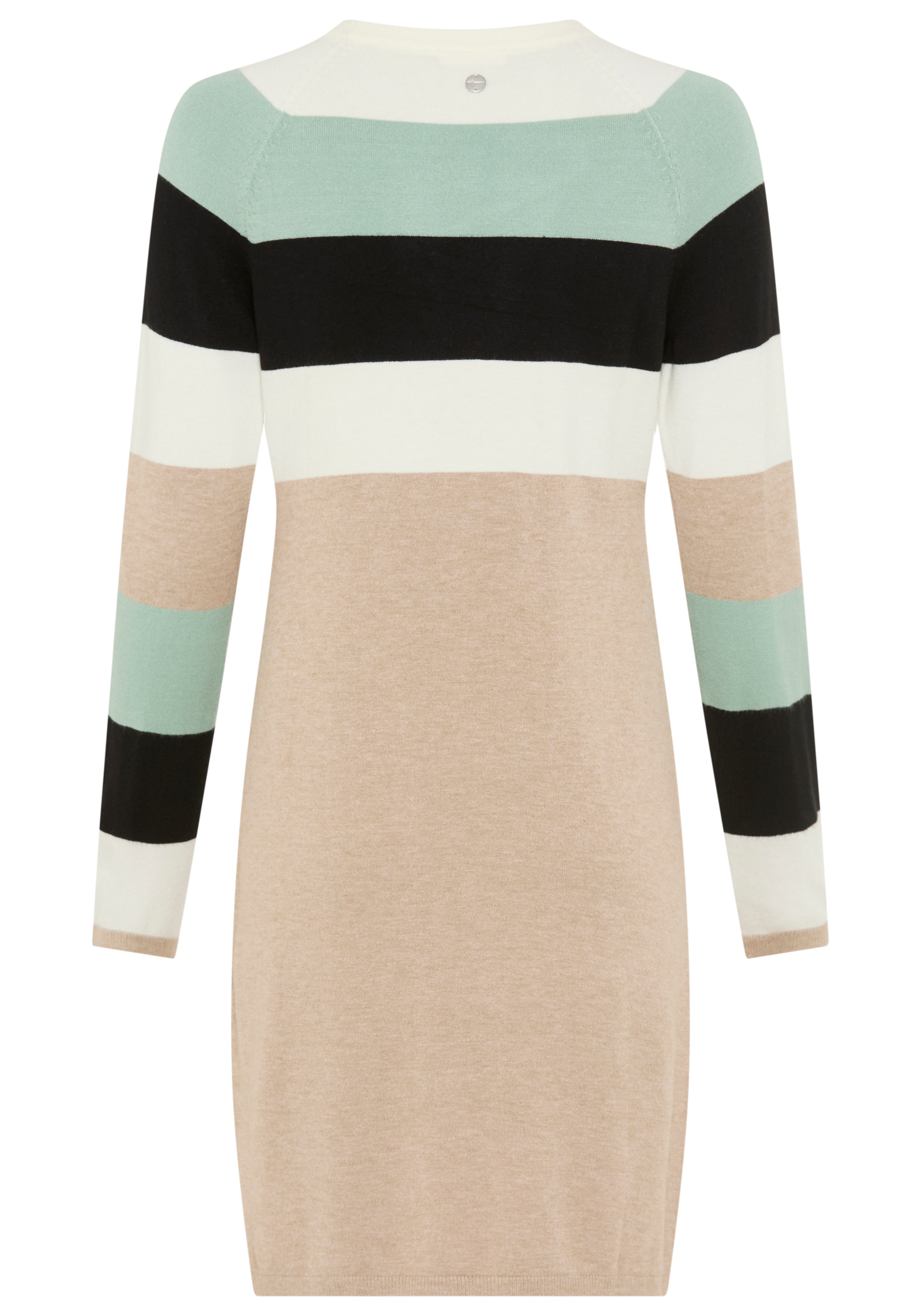 Tamaris Robe en tricot aus Feinstrick, für Casualmode und Frühling, gestreifte Optik