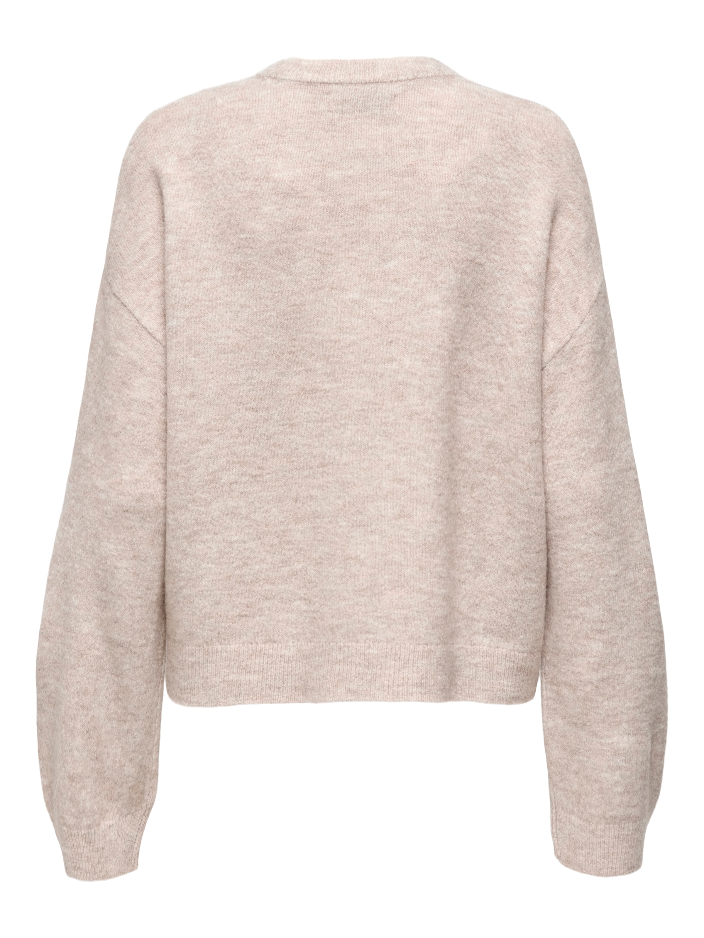 ONLY Rundhalspullover »ONLSIMONI L/S O-NECK PULLOVER KNT NOOS« Materialmix, regular fit