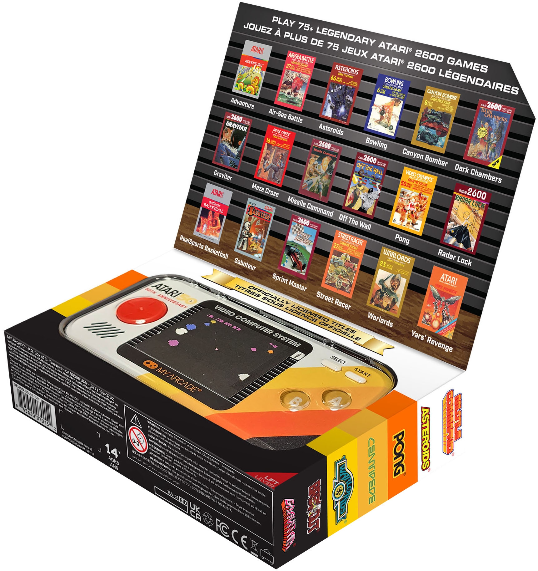 MYARCADE Console rétro »ATARI Pocket Player Pro«