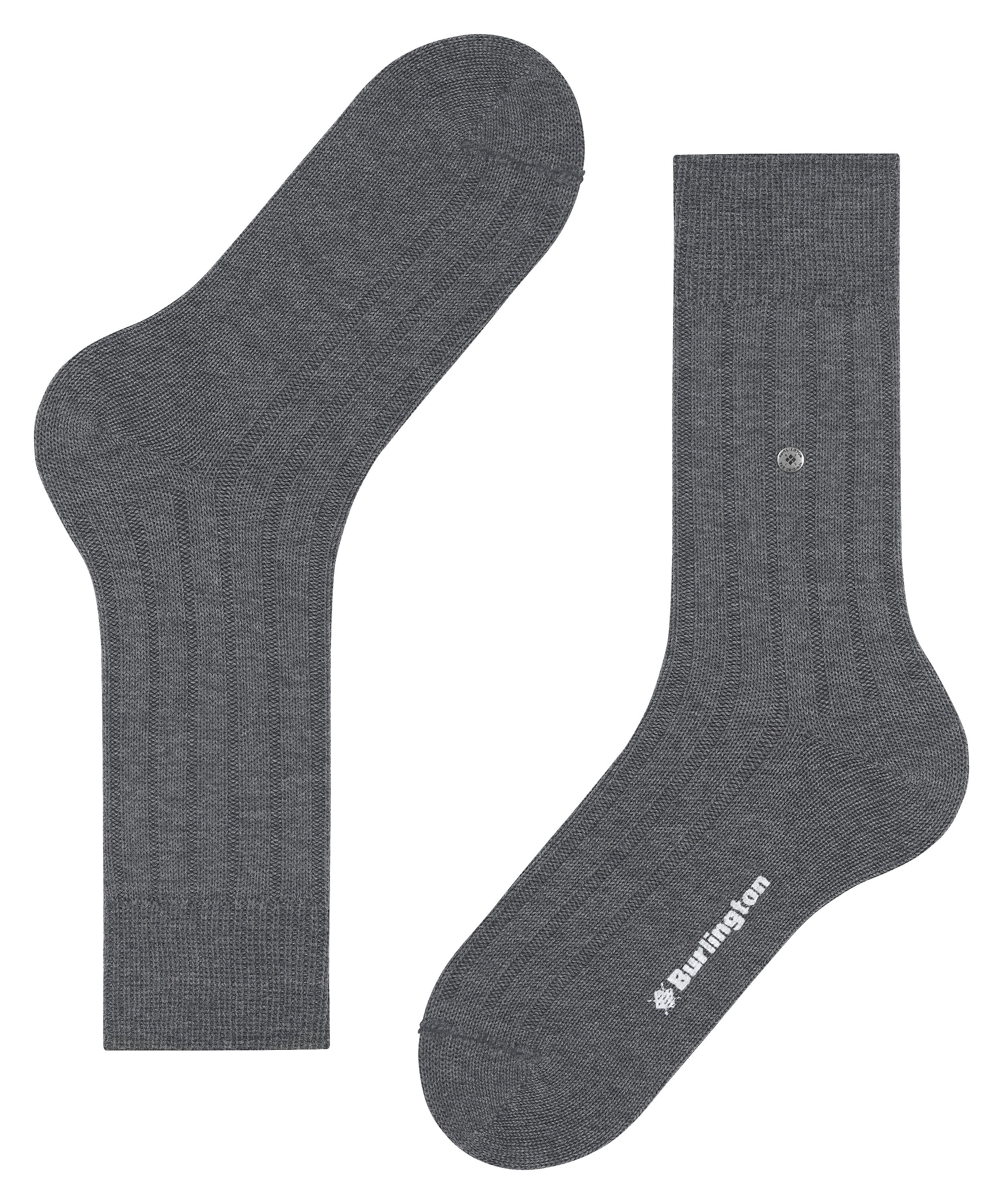 Burlington Socken »Dover« wärmend, Einheitsgrösse 40-46, unifarben, Grobstrick-Optik