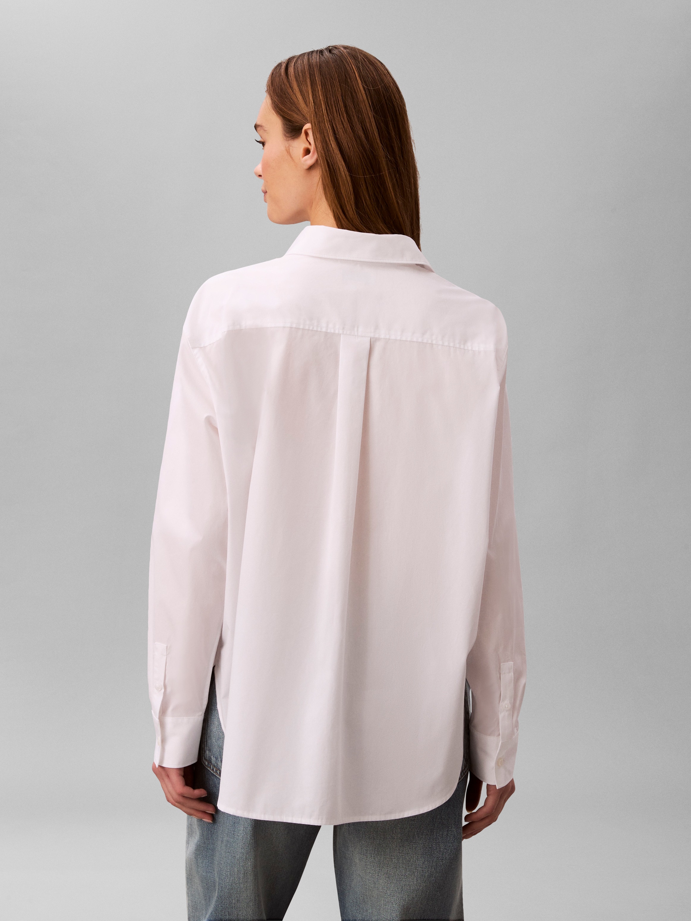 Calvin Klein Jeans Blouse chemise »COTTON POPLIN RELAXED SHIRT« Regular fit mit Brusttasche