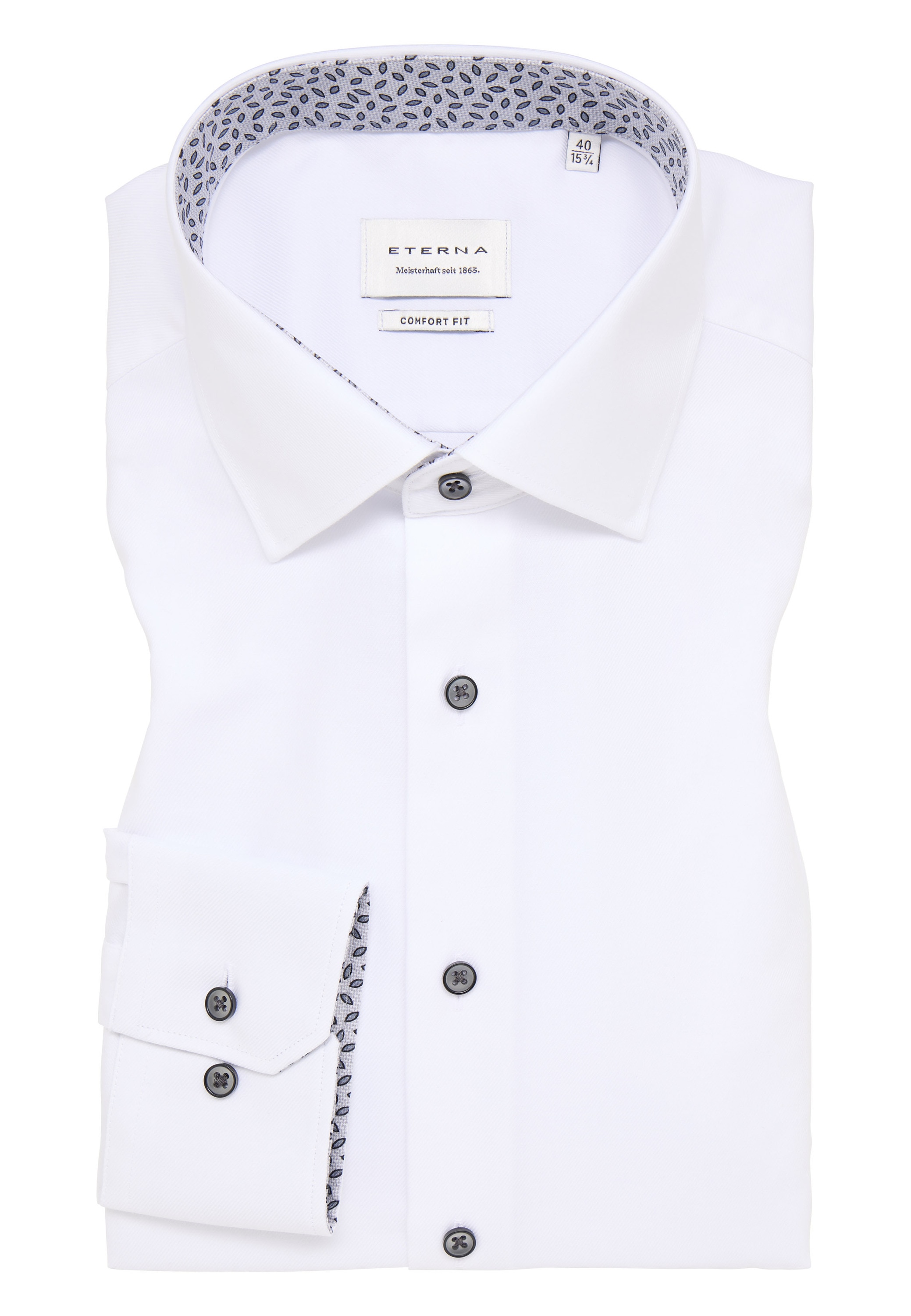 Eterna Langarmhemd »COMFORT FIT« NON IRON (bügelfrei)