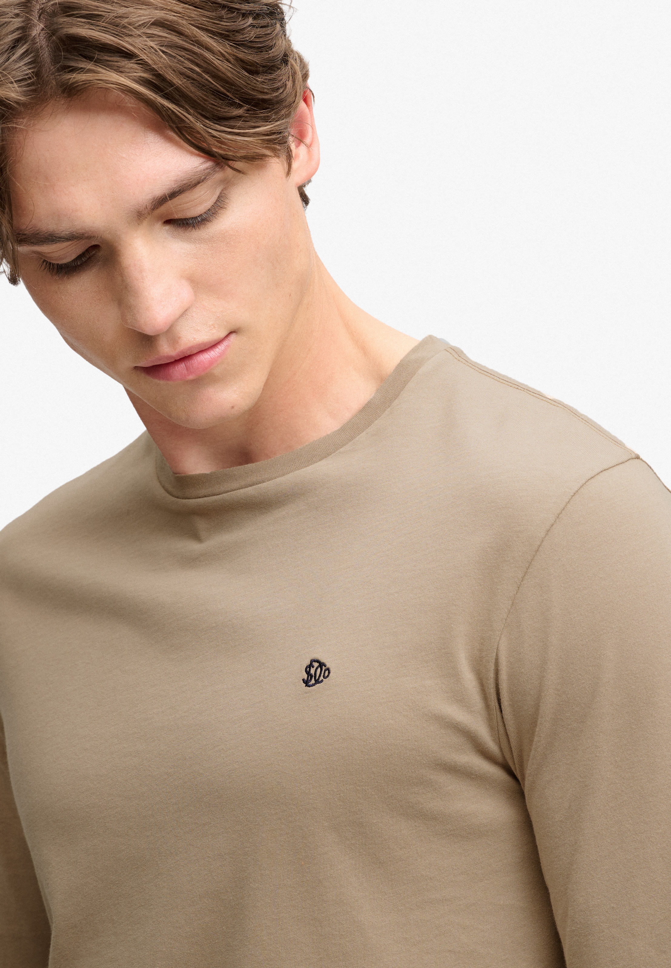 Superdry T-shirt à manches longues »CLASSIC ESSENTIAL SDCO TOP« coton, coupe décontractée