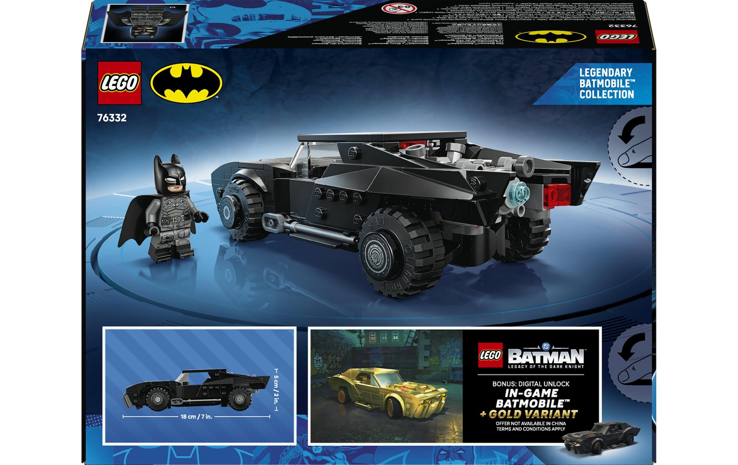 LEGO® Pions de construction »The Batman: Batmobil (76332), LEGO Super Heroes«