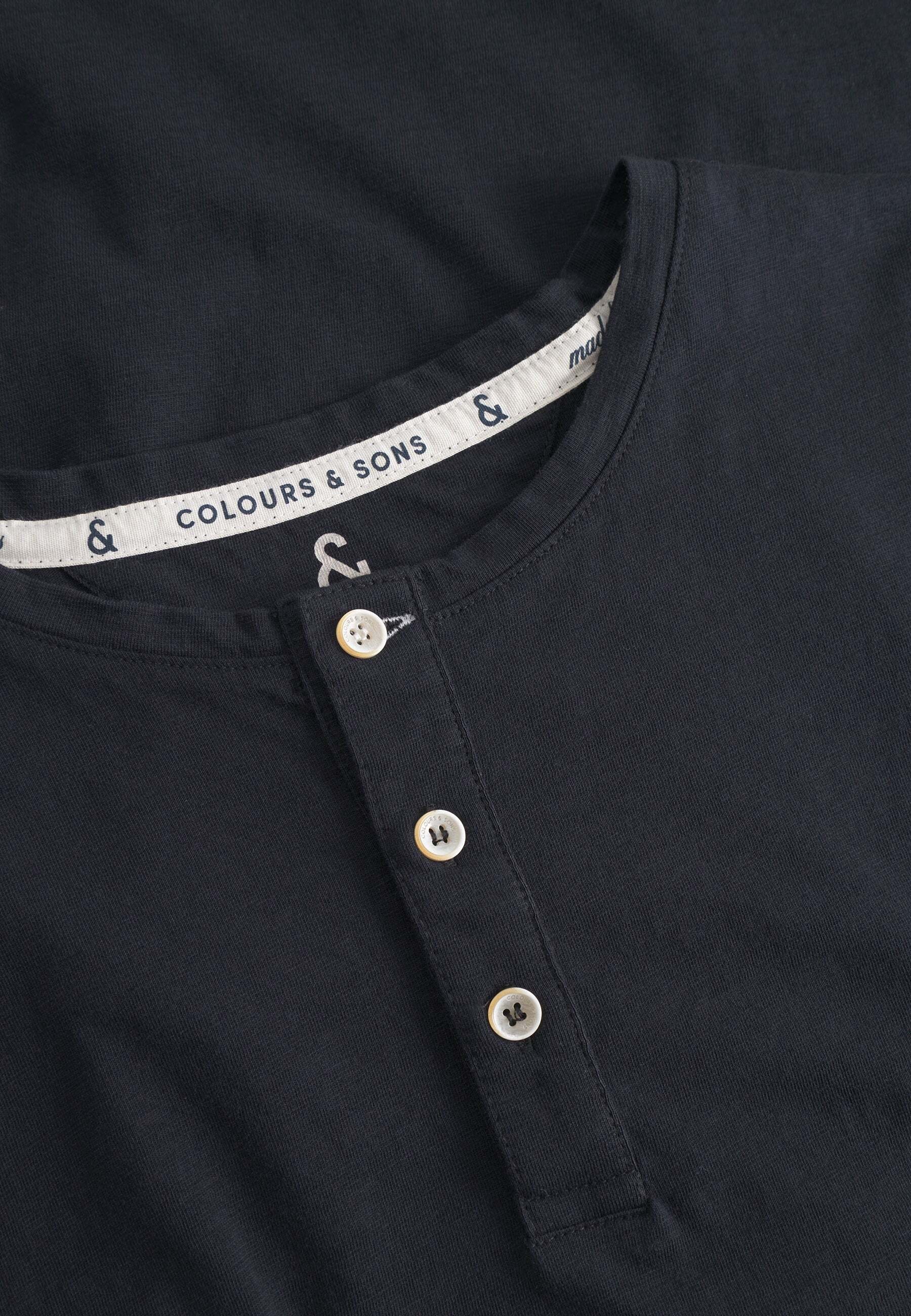 colours & sons Sweatshirt »colours & sons Langarmshirt Henley Slub«
