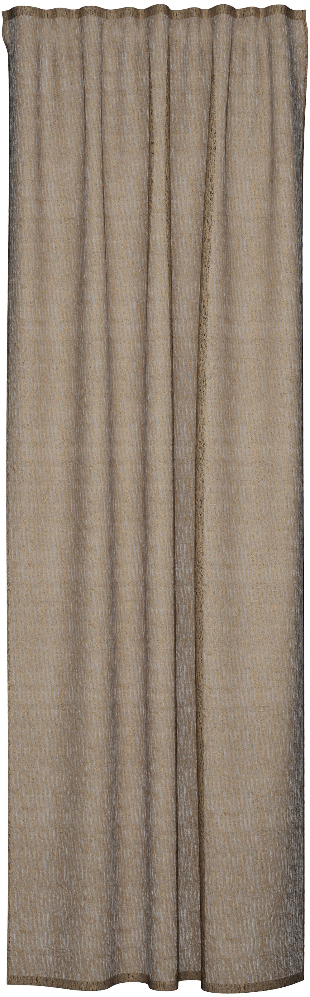 HOMING Vorhang »Loik« verdeckte Schlaufen 1 Stk. tlg. Fransen, modern, edel, Wohnzimmer, Schlafzimmer