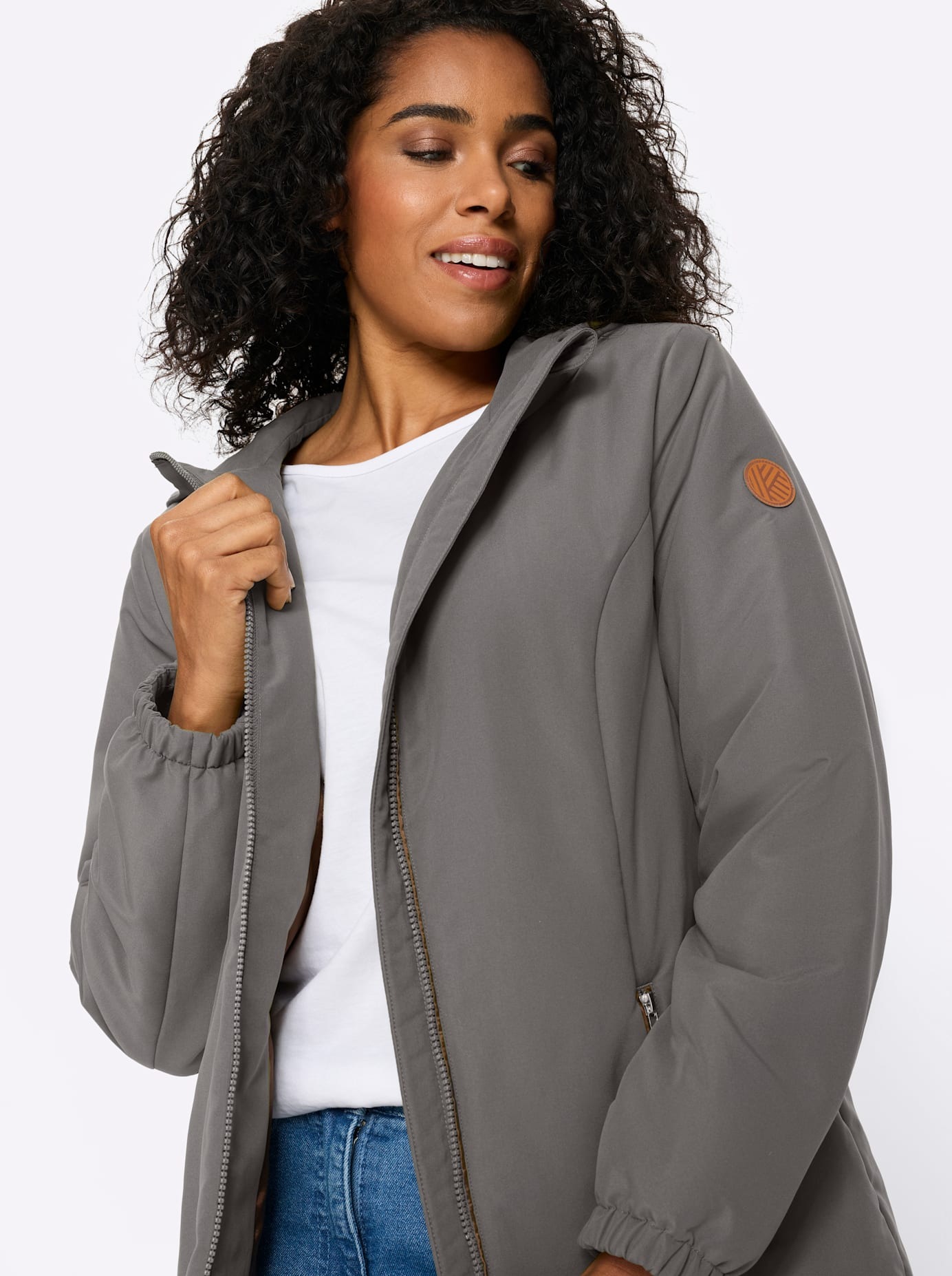 Classic Basics Langjacke mit Kapuze