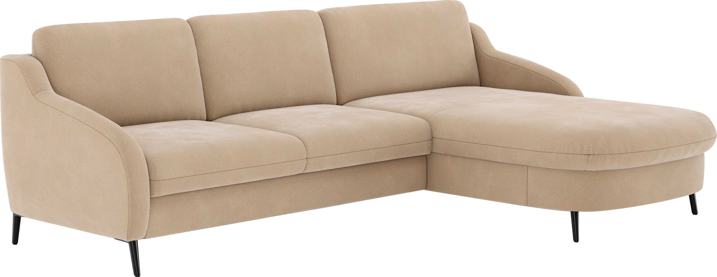 sit&more Ecksofa »Soul L-Form« wahlweise mit Bettfunktion und Bettkasten oder Schubkasten