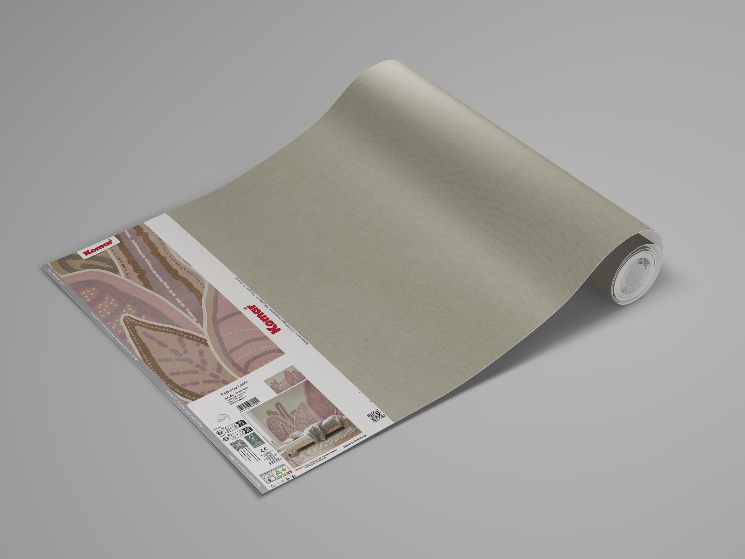 Komar Fototapete »Komar Vlies Fototapete - Papunya Leafs - Grösse 350 x 250 cm« bedruckt glatt