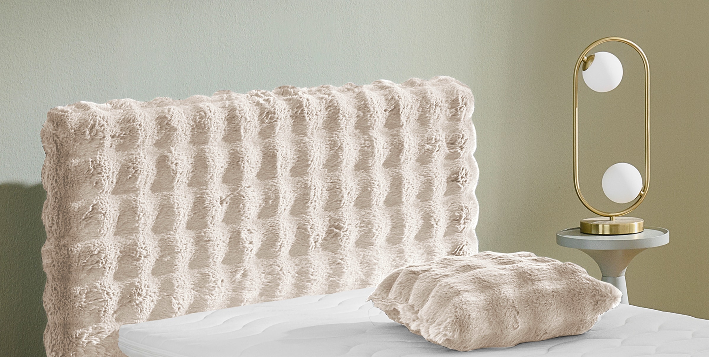 Westfalia Schlafkomfort Lit de boxe »Sendai« Fellimitat HIGHLIGHT, wahlweise Matratzen in H2,H3,H4