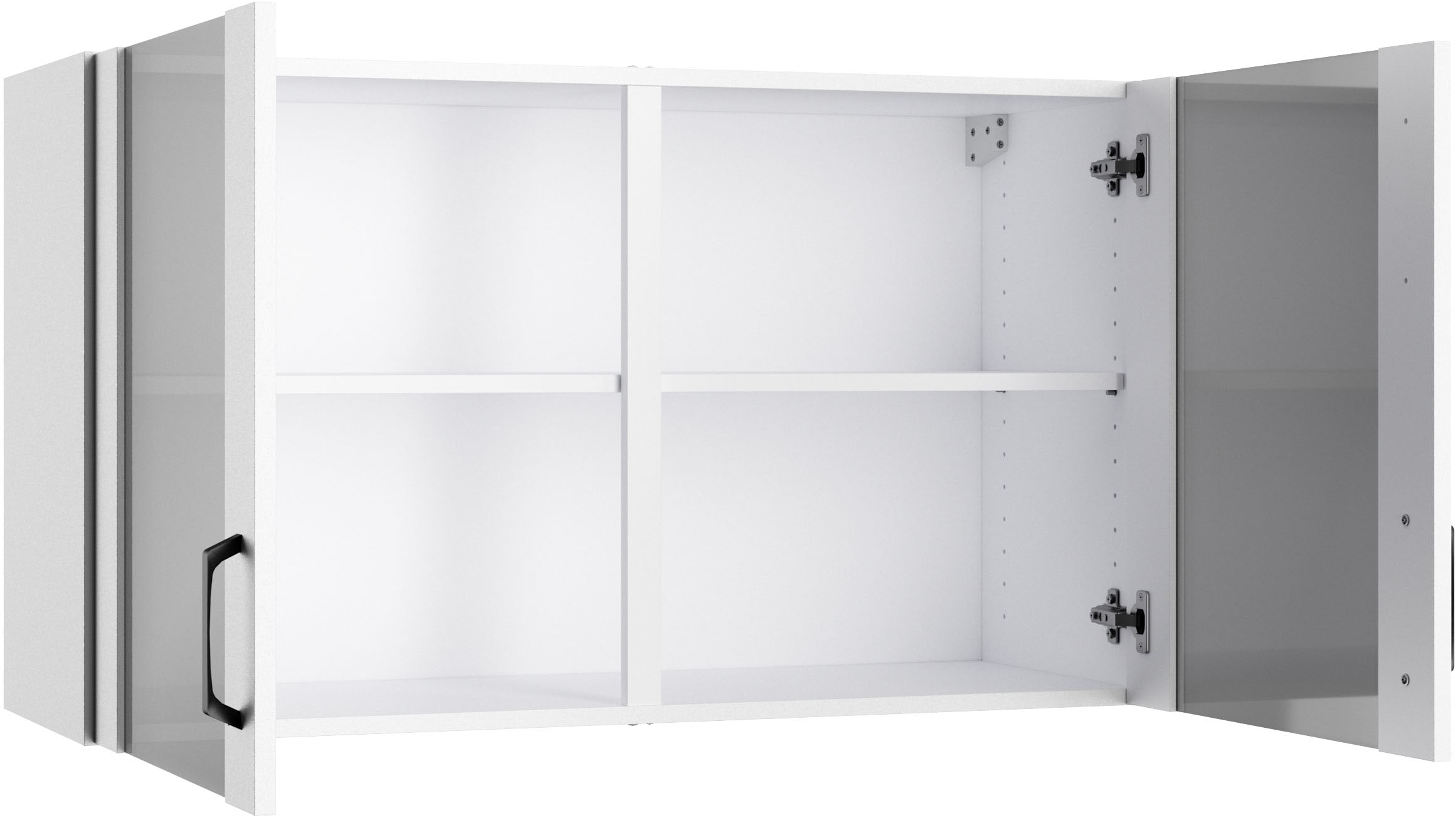 OPTIFIT Armoire suspendue »OPTImulti« largeur 100 cm, avec 2 portes vitrées à clous, 1 tablette