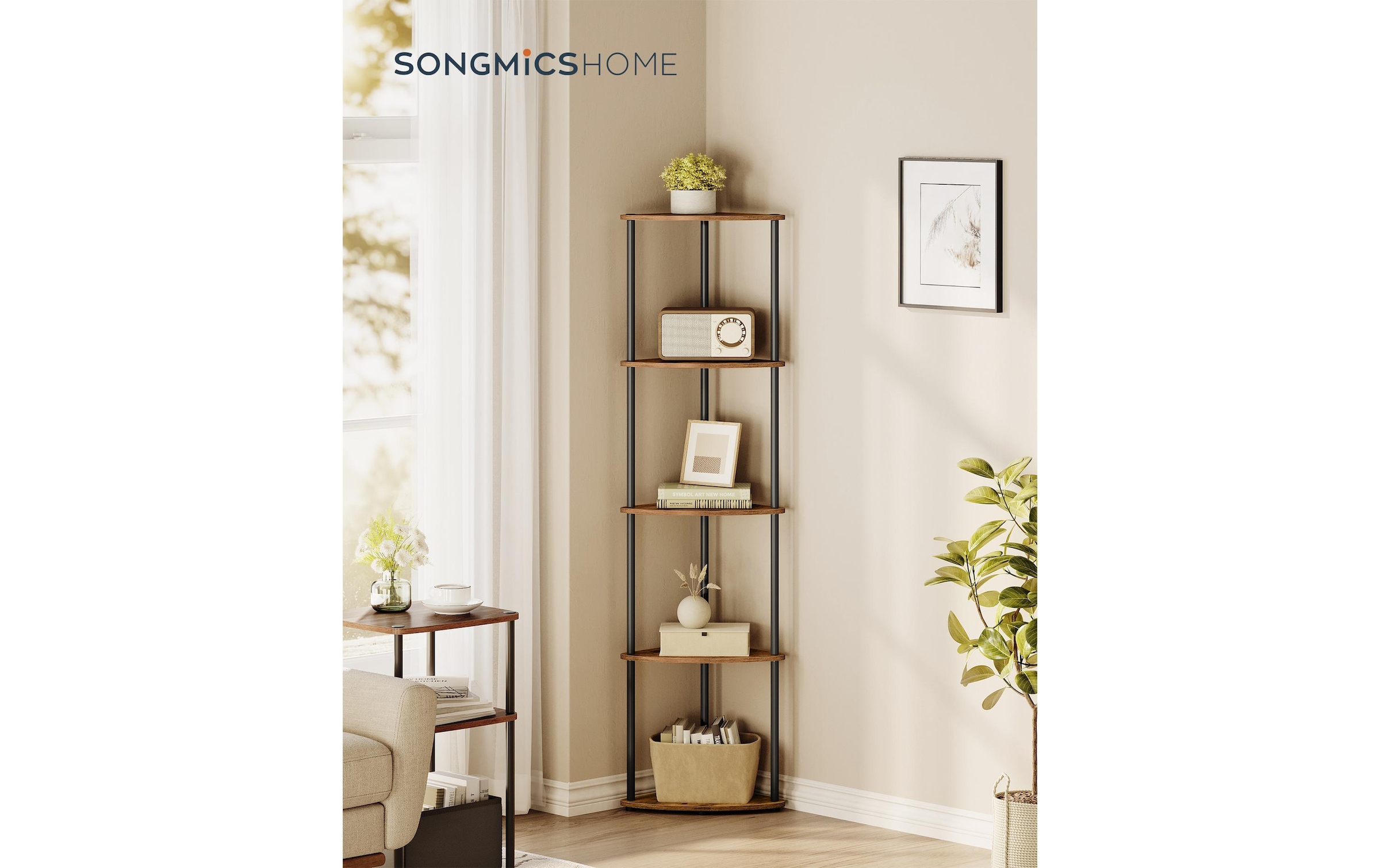 SONGMICS Eckregal