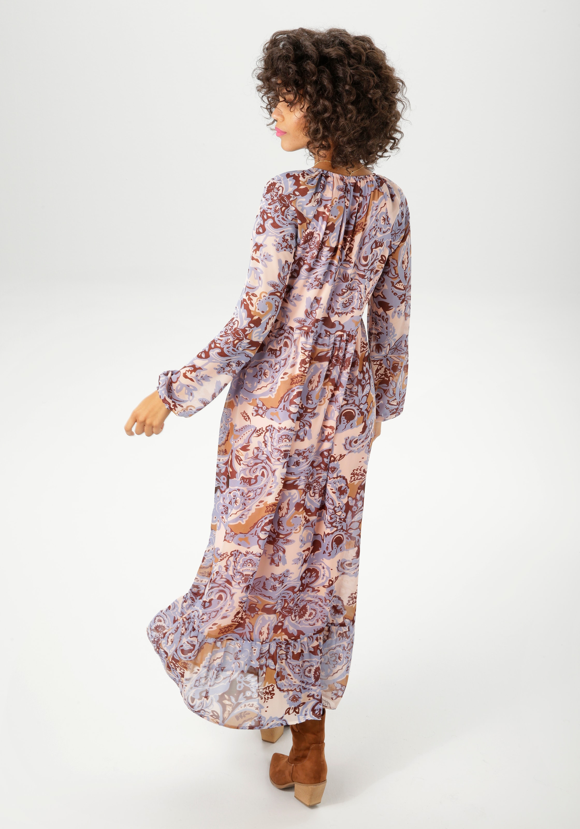 Aniston CASUAL Maxikleid mit fantasievollem, grafischen Druck - NEUE KOLLEKTION