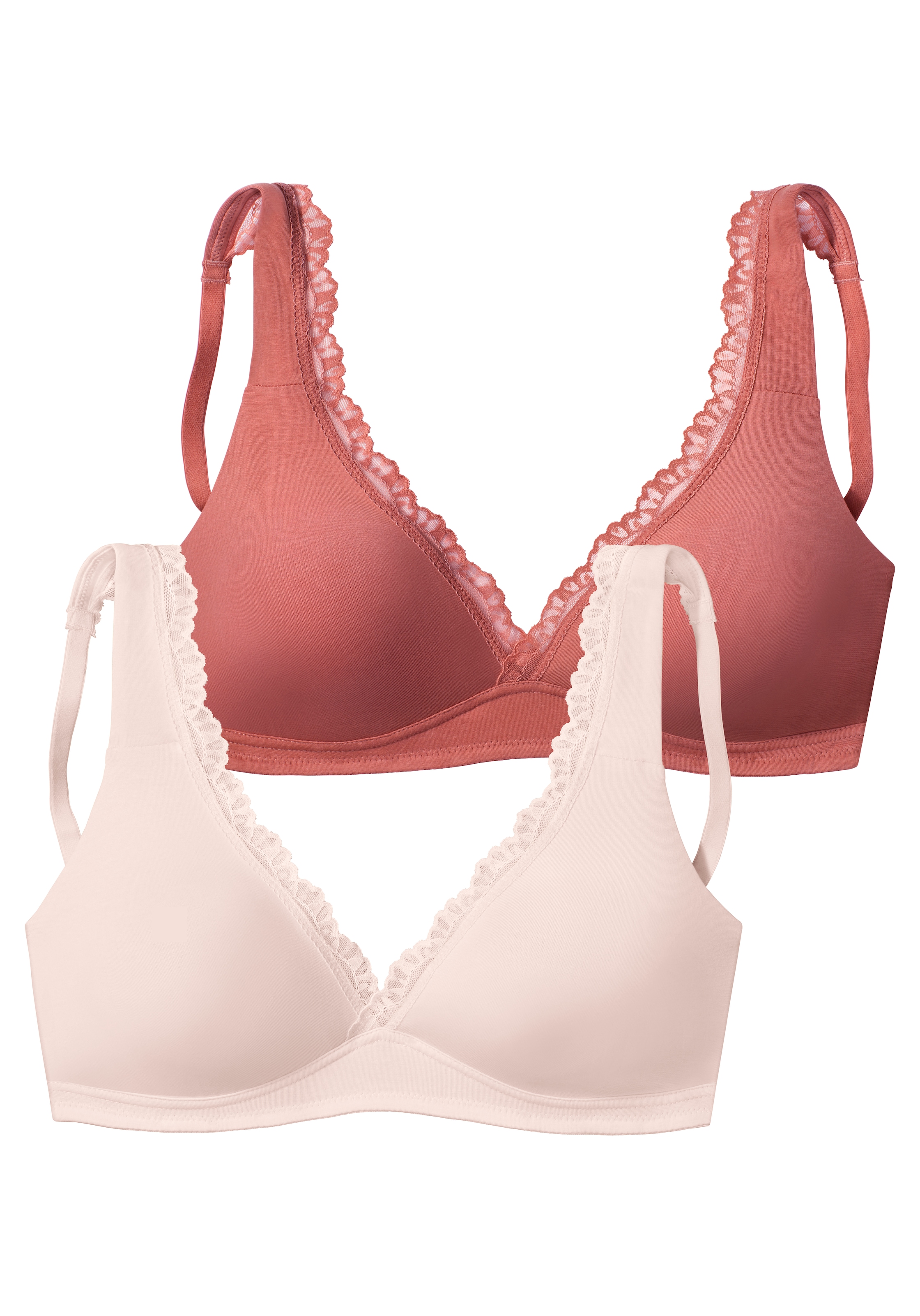 petite fleur Soft-BH , ohne Bügel aus weicher Baumwollmischung, Bralette-BH