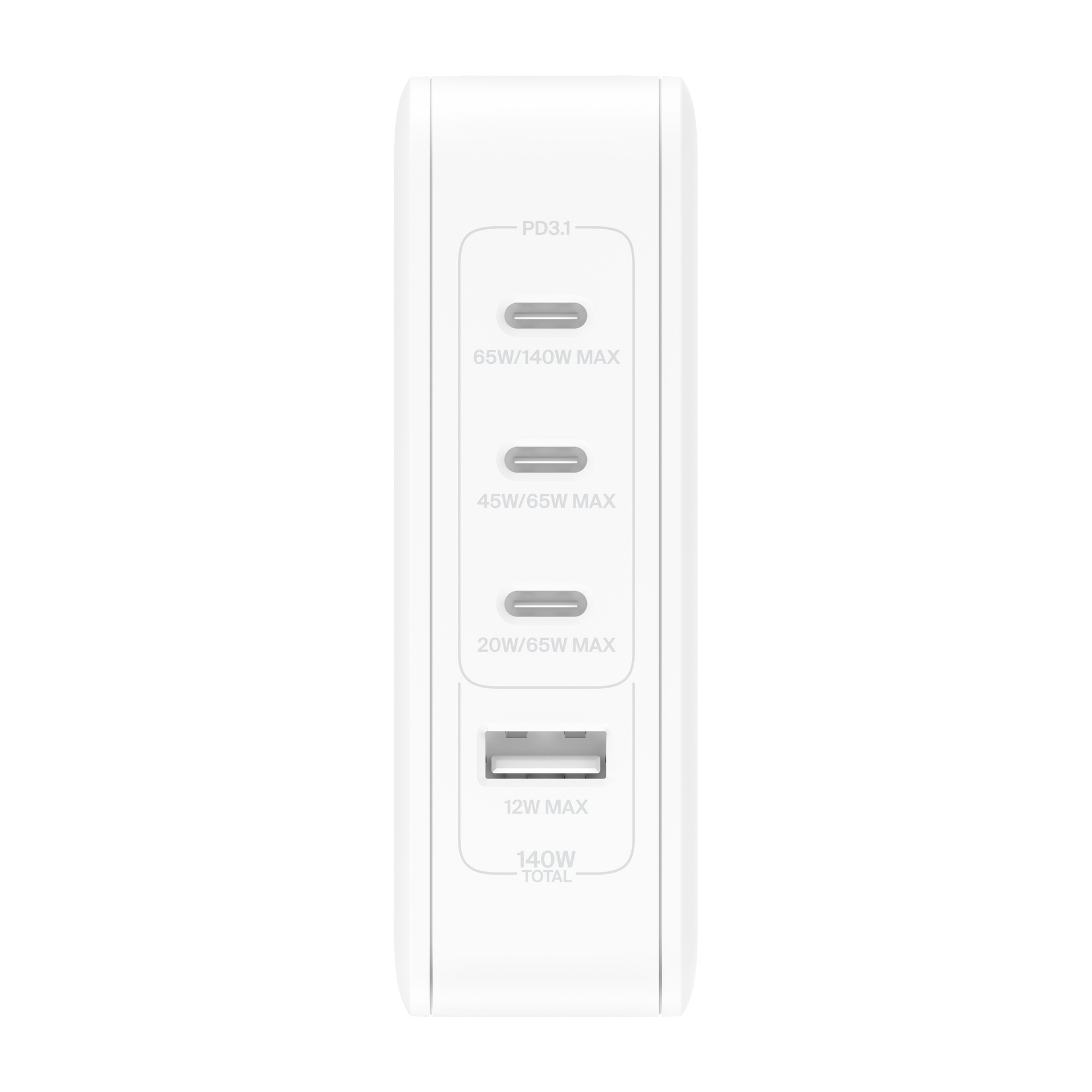 Belkin USB-Ladegerät »140 Watt 4-Port GaN Ladegerät mit UK, EU, US Stecker«
