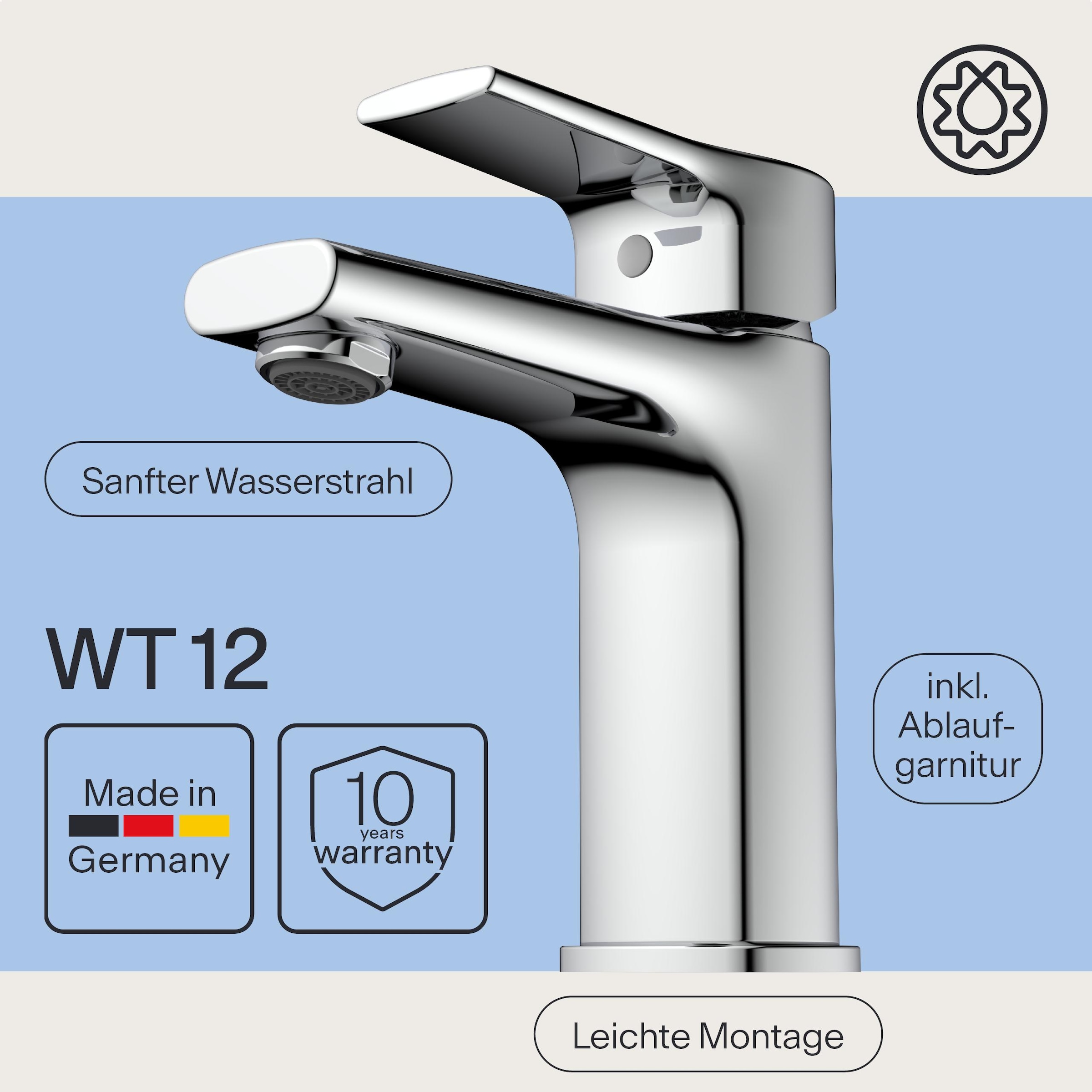 WASSERWERK Robinet de lavabo »WT 13« incl. popup, économie d'eau