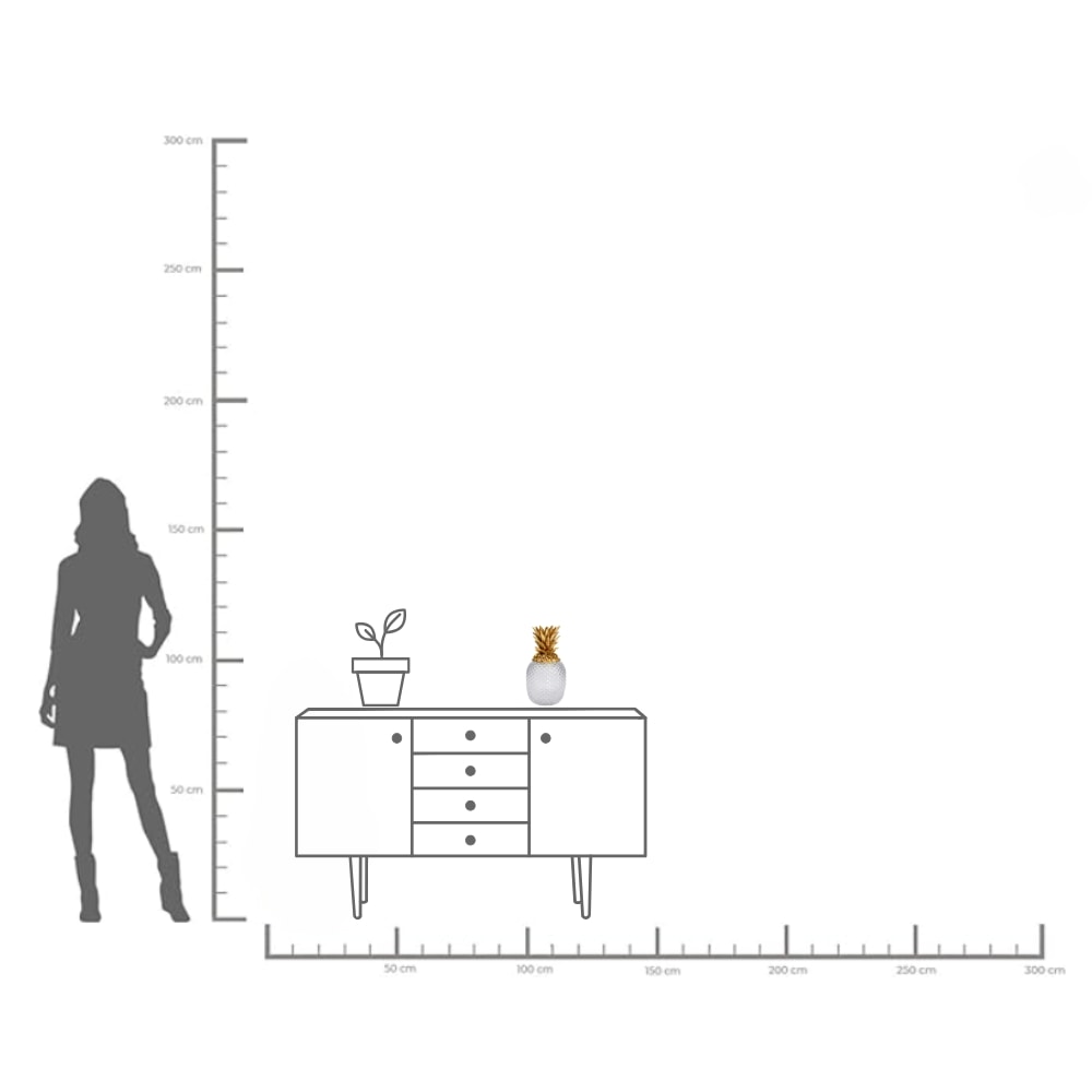 Kare Design Aufbewahrungsbox »Deko Dose Pineapple Visible«