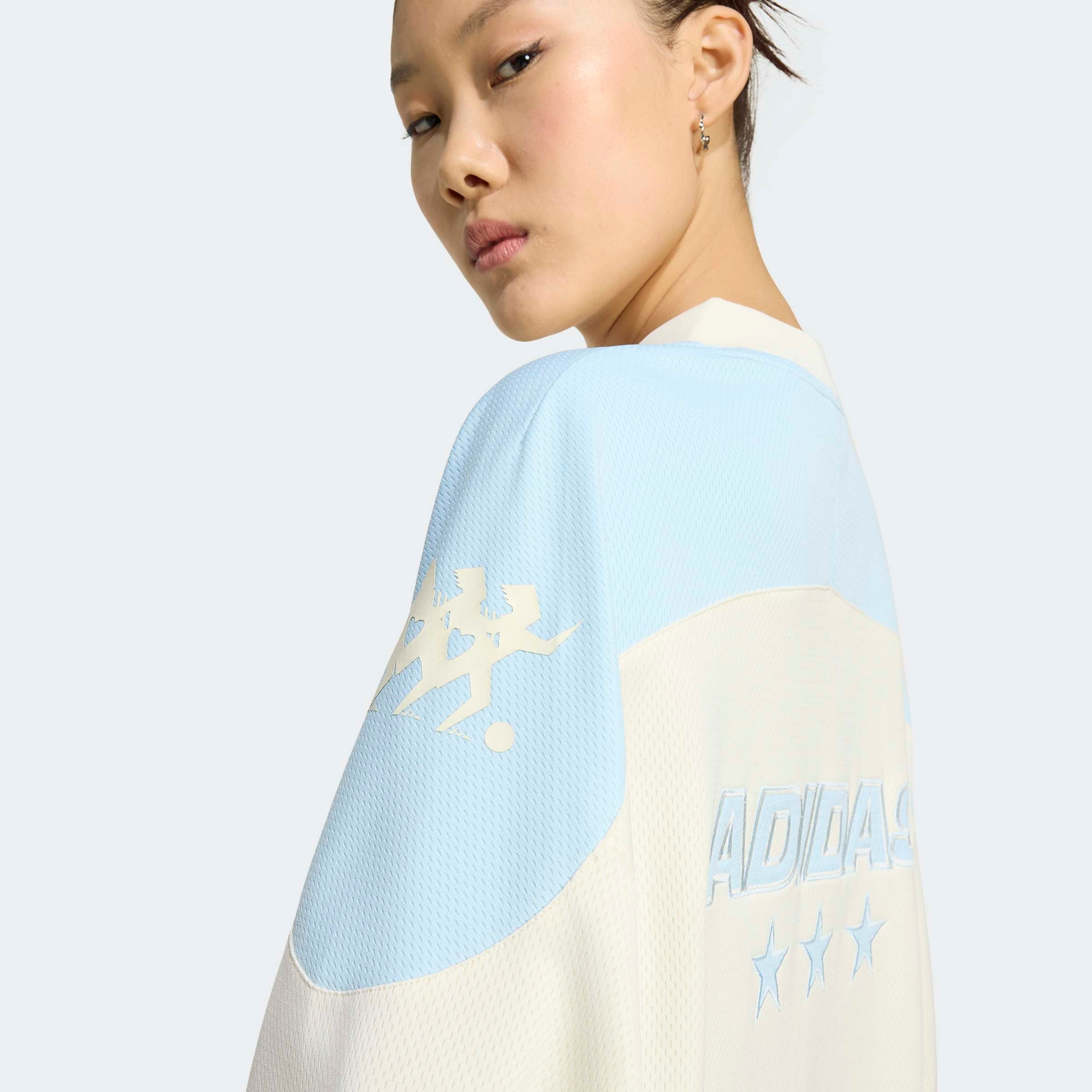 adidas Originals Langarmshirt »ORIGINALS HOCKEY JERSEY DRESS« mit V-Ausschnitt, sportlicher Stil, für Sportmode und Streetwear
