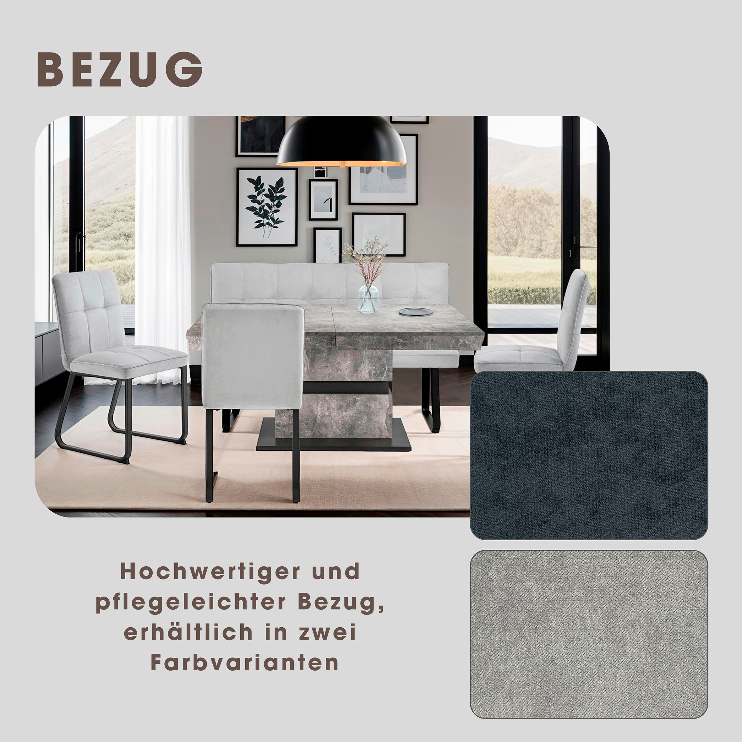 byLIVING Polsterbank »Talea« Breite 140 oder 160 cm, in verschiedenen Farben erhältlich