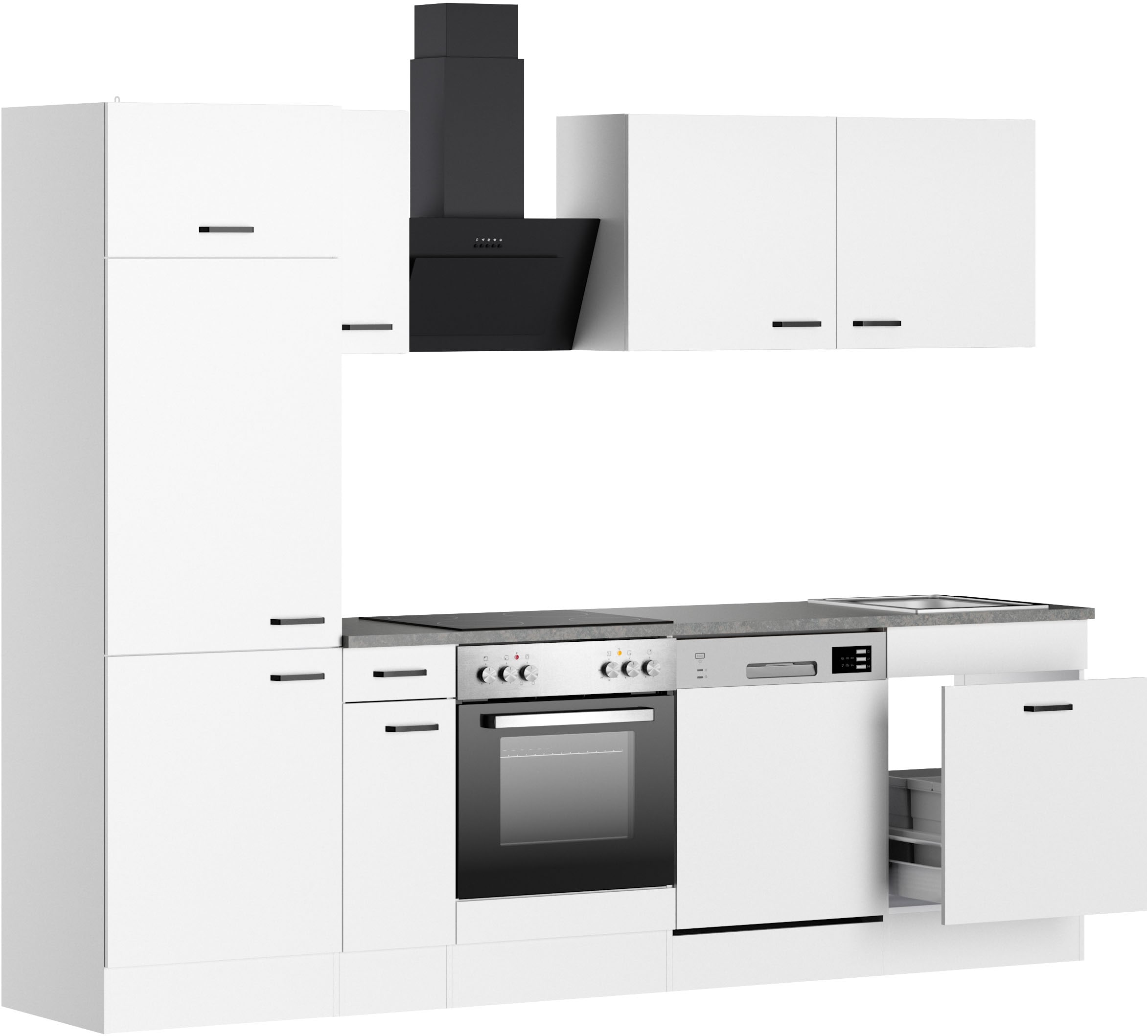 OPTIFIT Kitchenette »OPTImulti« Breite 270 cm, wahlweise mit E-Geräten