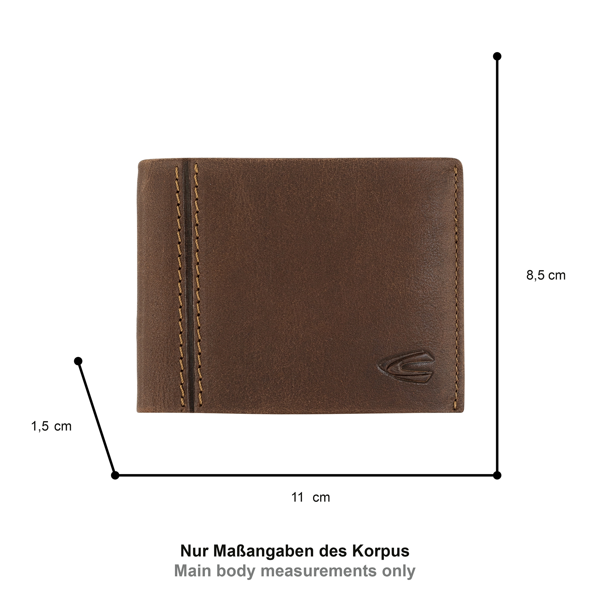 camel active Geldbörse »Bilbao« aus weichem hochwertigem Rindsleder mit RFID Schutz