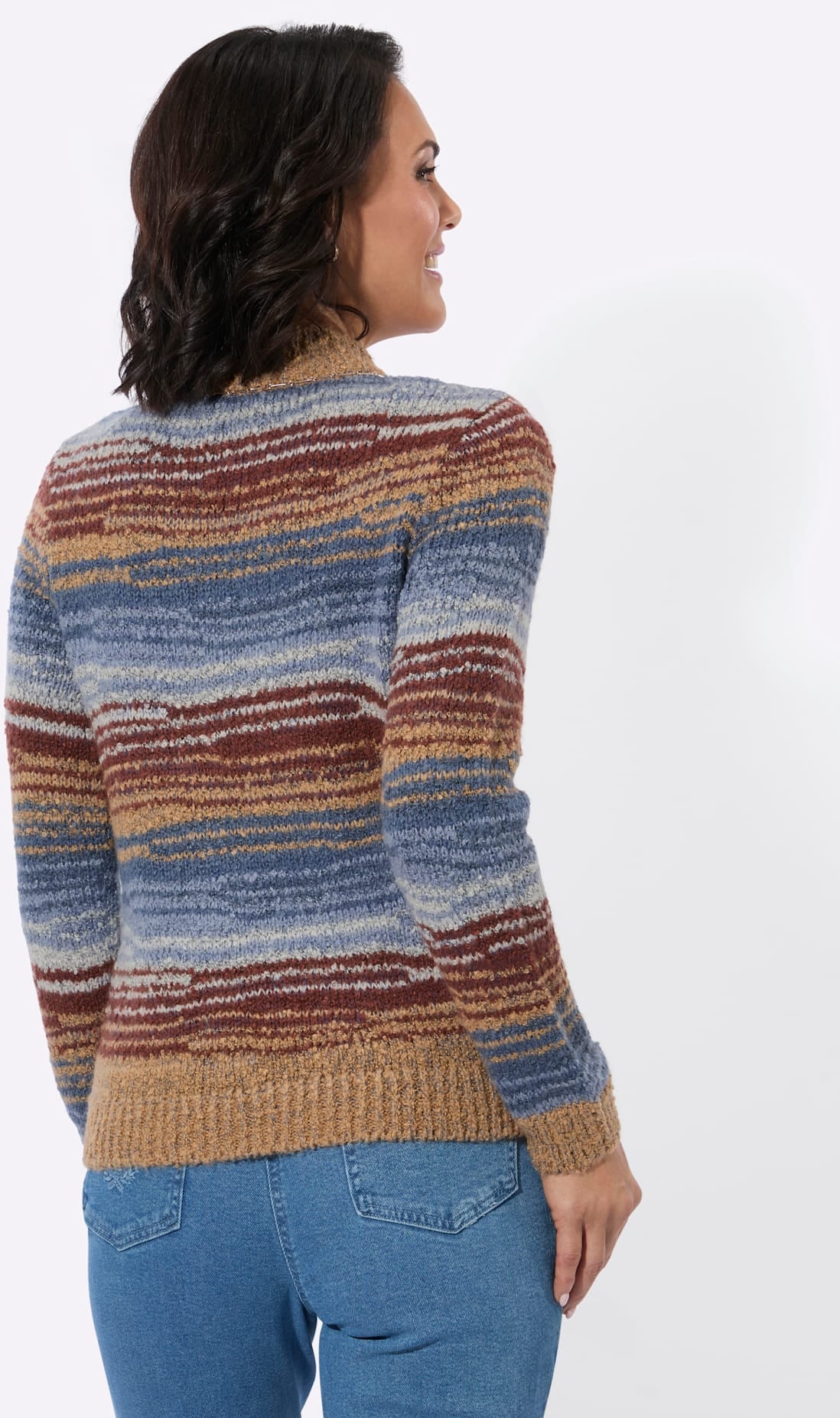 Casual Looks Pull à col montant »Bouclé-Pullover«