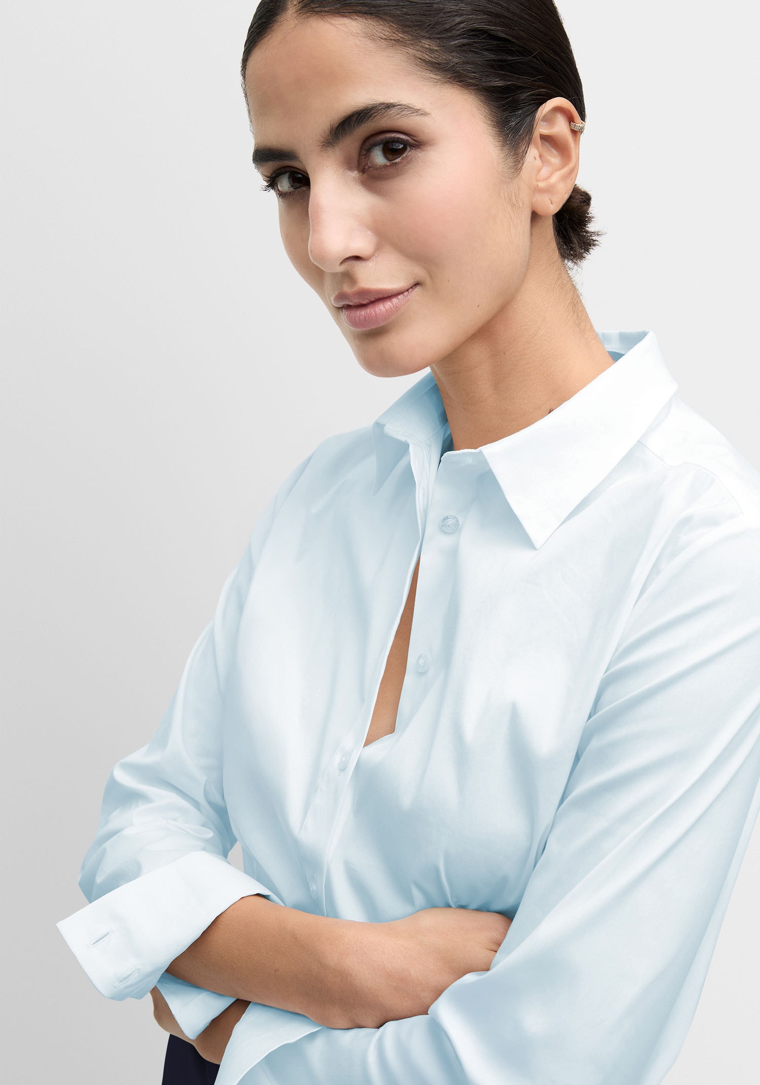 Cinque Blouse chemise »CIBRAVO«, Mit Markenlabelplättchen am Saum
