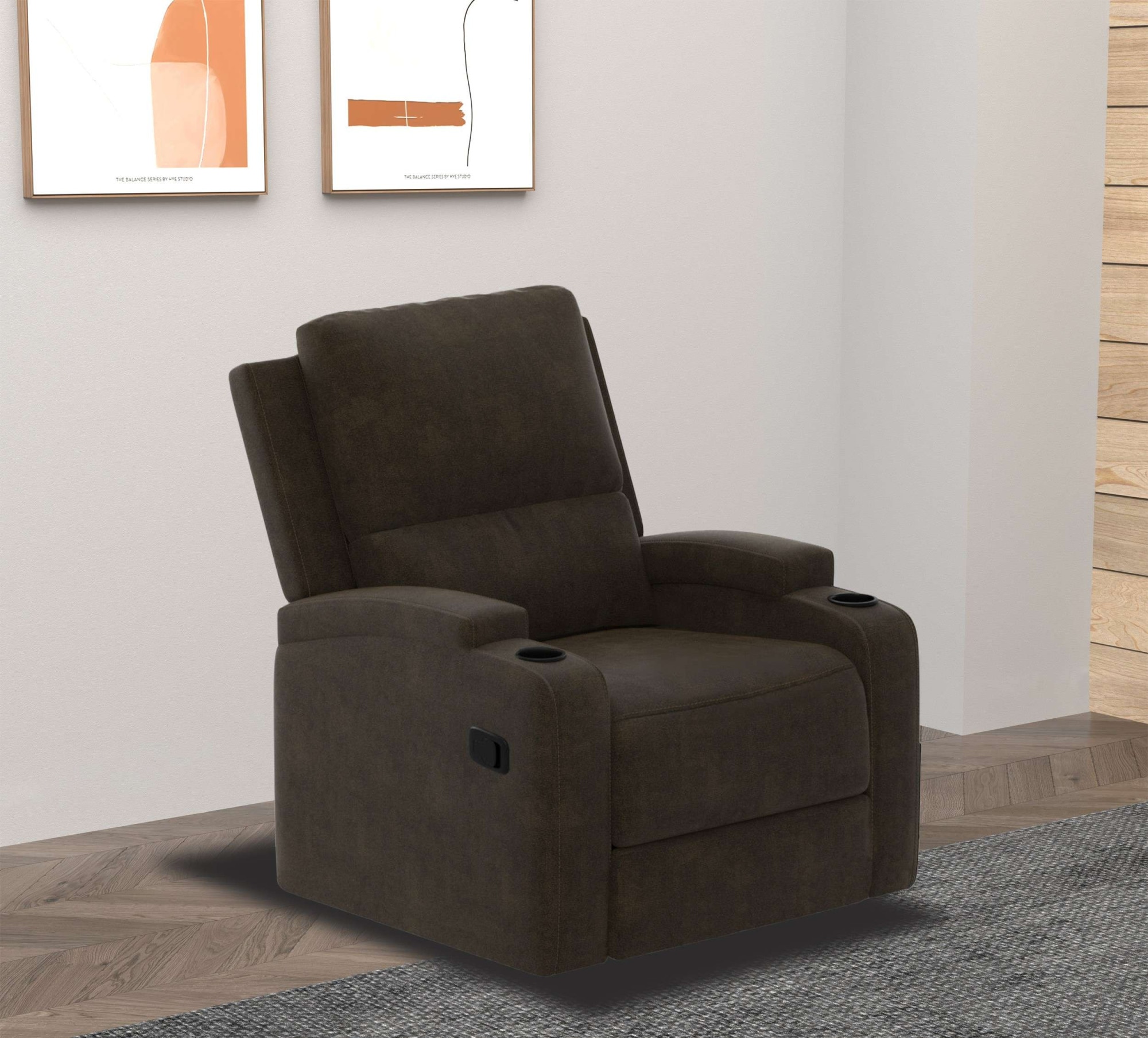 GOODproduct Relaxsessel »NAPORI Microfaser, Kinosessel, Multimedia-Sessel« TV-Sessel, Kinosessel mit Relaxfunktion und Getränkehalter