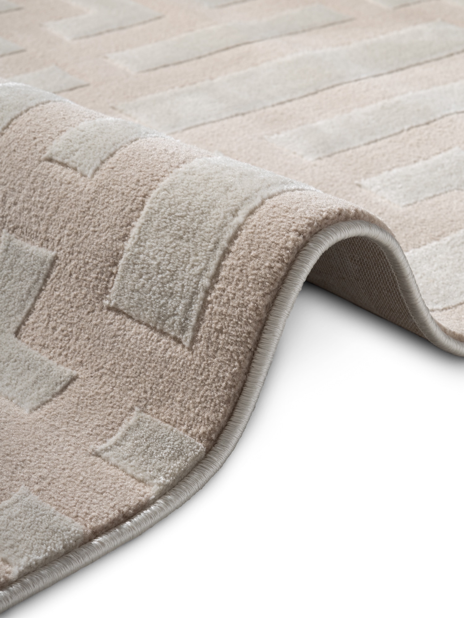 ELLE DECORATION Designteppich »Onyx« rechteckig 9 mm Höhe Wohnzimmer, Schlafzimmer, Läufer, Hoch-Tief Effekt, Flur, Glanz