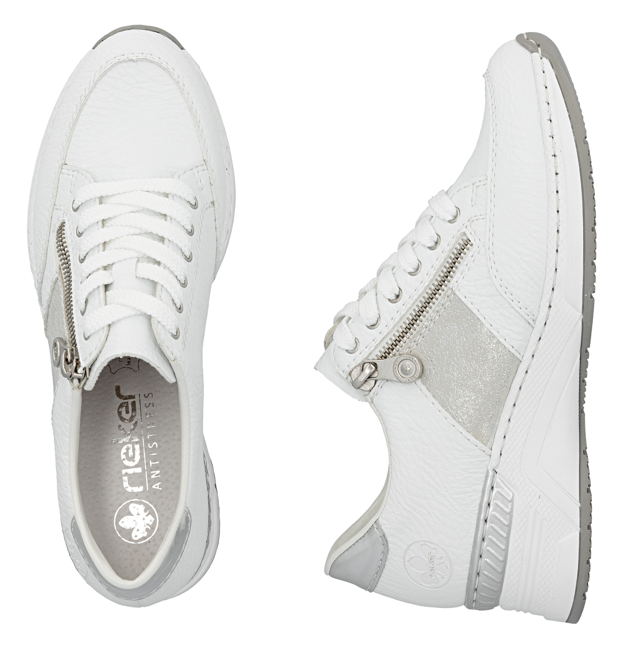 Rieker Keilsneaker  , Schnürschuh, Halbschuh, Sneaker mit loser Einlage, schmale Form