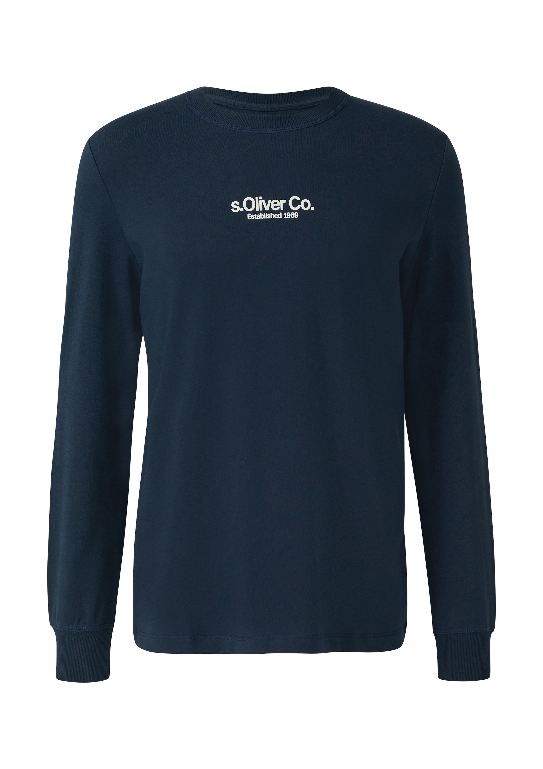 s.Oliver Langarmshirt mit Logo Schriftzug