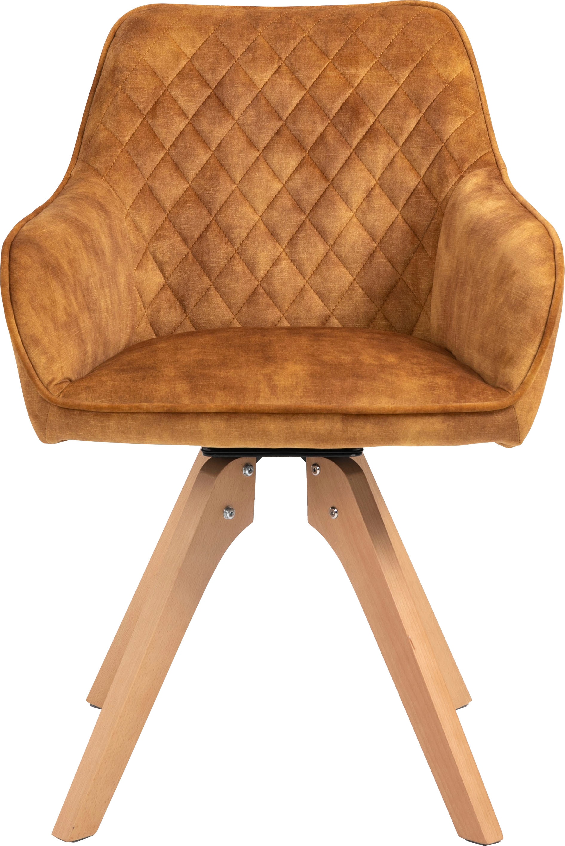 SalesFever Essgruppe »Eleganter Tisch inkl. Stühle« 5-teilige Samtverlours-Sitzgruppe, drehbare Stühle, 180cm Tischbreite