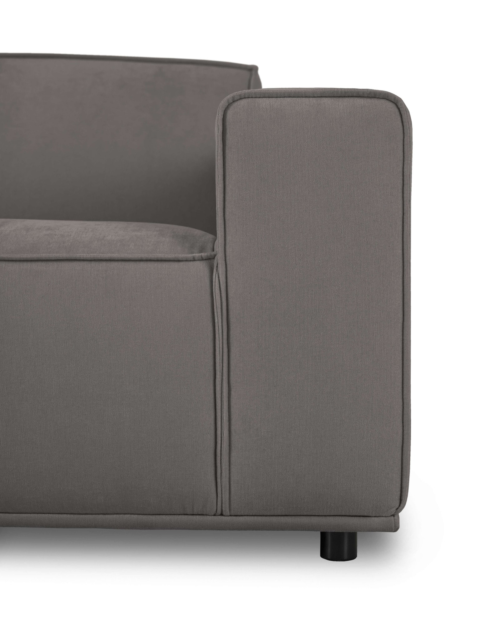 Home affaire Canapé d'angle »Avelin, 228 cm, L-Form, Chenille, Struktur-Boucle« mit Wellenunterfederung, Kedernaht, bodentief, Skandi-Design