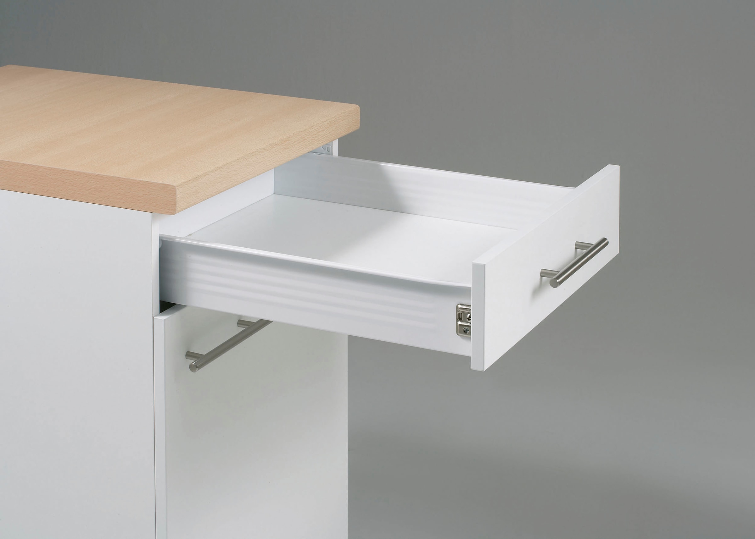 KOCHSTATION Kitchenette »KS-Sion Breite 240 cm« schnelle Montage OPTIsnap, wahlw. m.HANSEATIC-E-Geräten u.Stand Alone