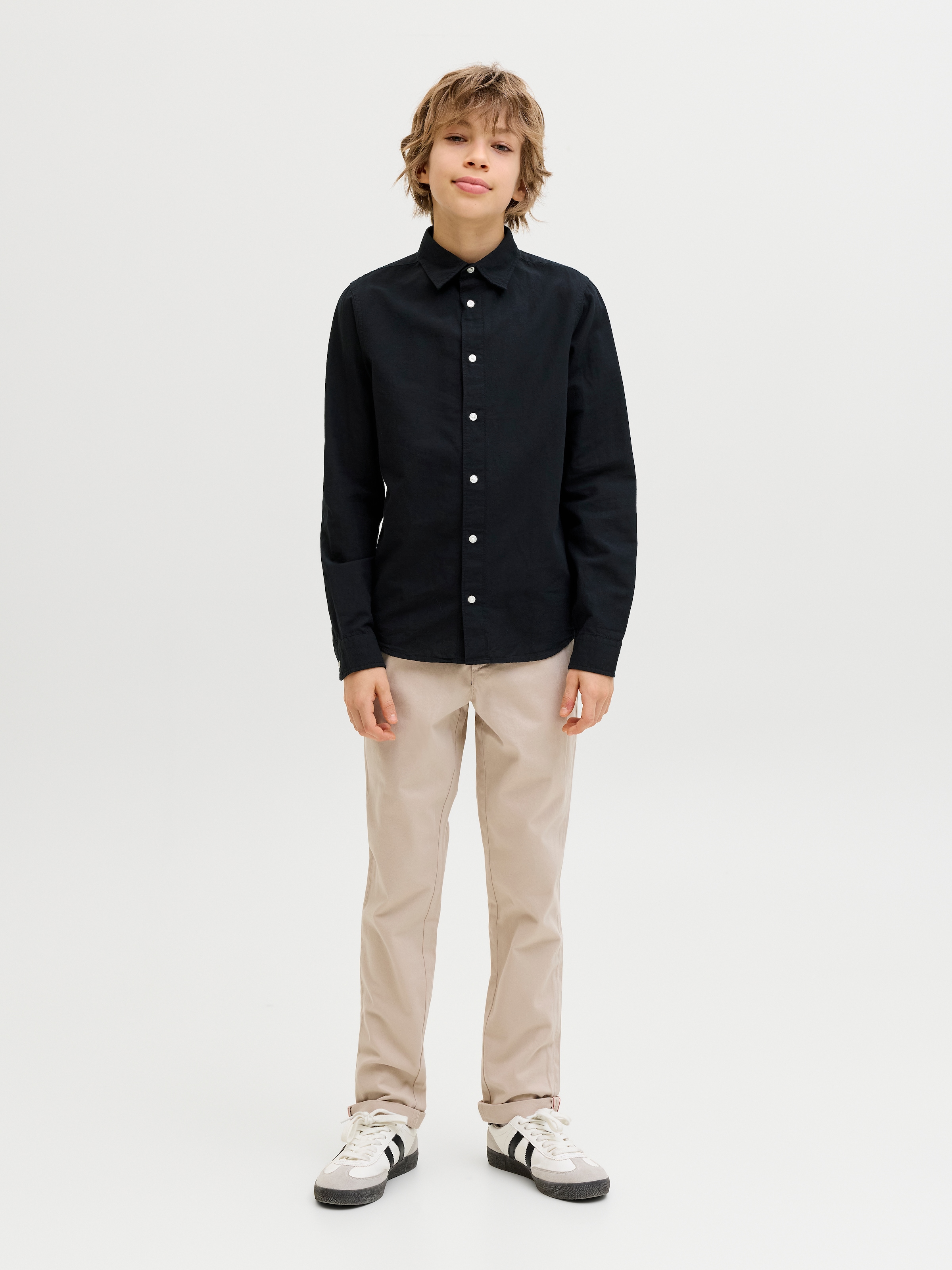 Jack & Jones Junior Chemise à manches longues »JJEBREEZE LINEN BLEND SHIRT L/S SN JNR«