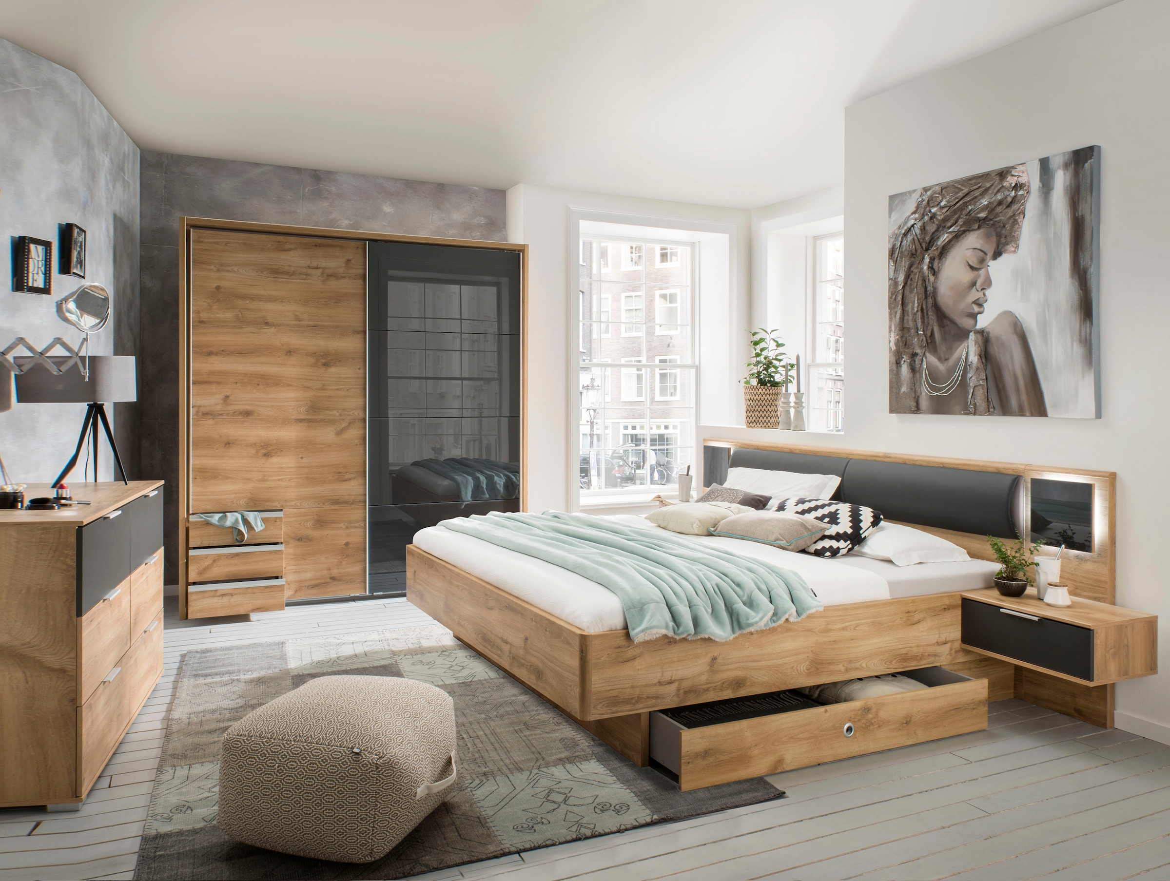 Wimex Bettanlage »Valencia« mit indirekter LED-Beleuchtung