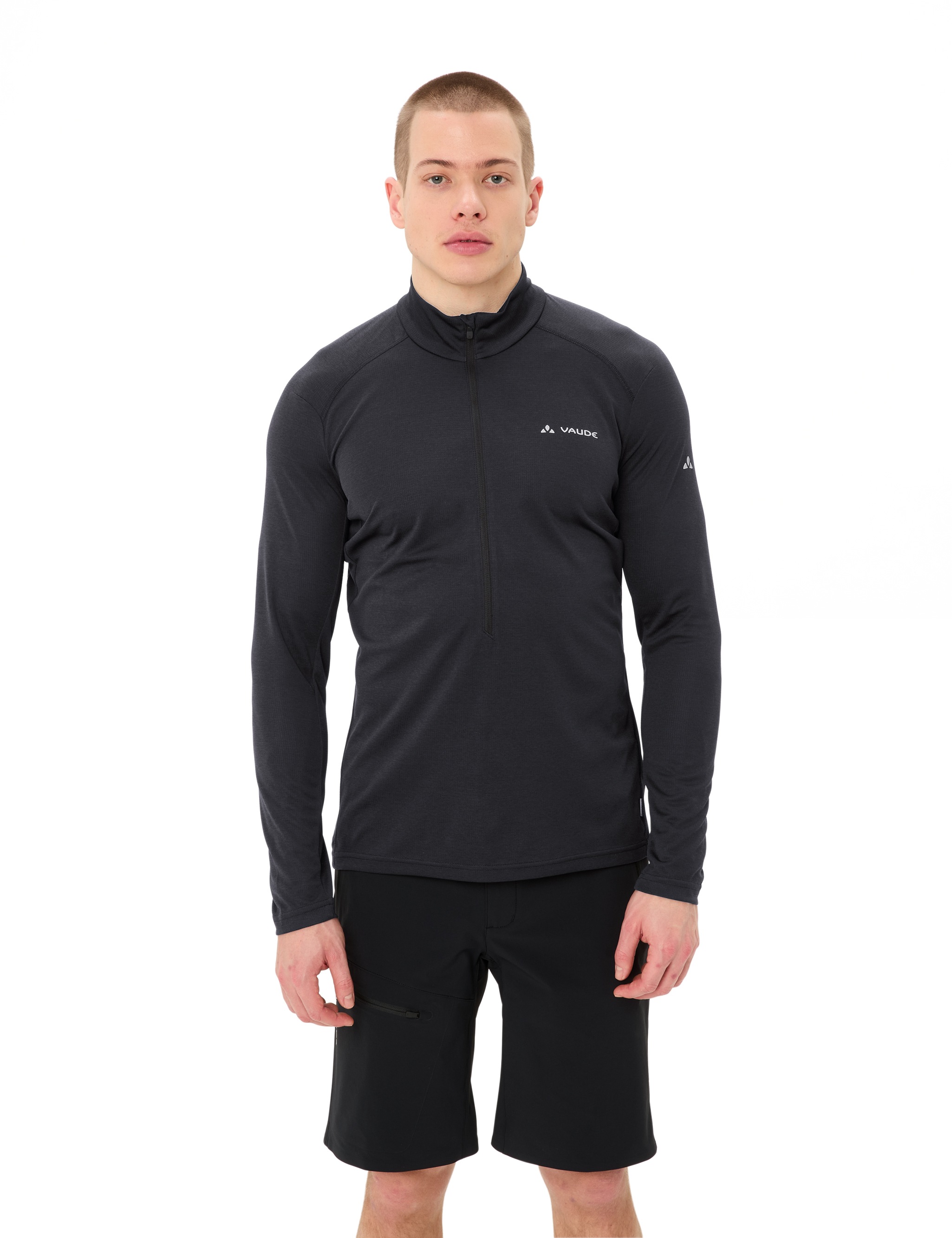 VAUDE Langarmshirt »MEN'S LARICE LIGHT SHIRT II« athletischer Schnitt, Langarm, mit Stehkragen, mit Reissverschluss