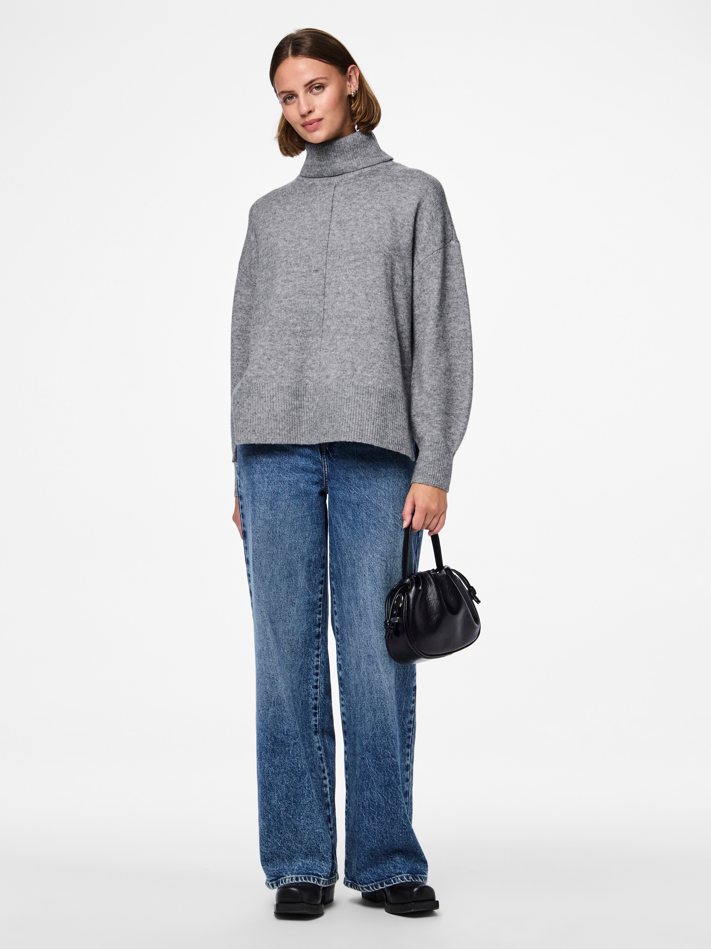 pieces Rollkragenpullover »PCMALOU LS ROLLNECK KNIT NOOS BC«