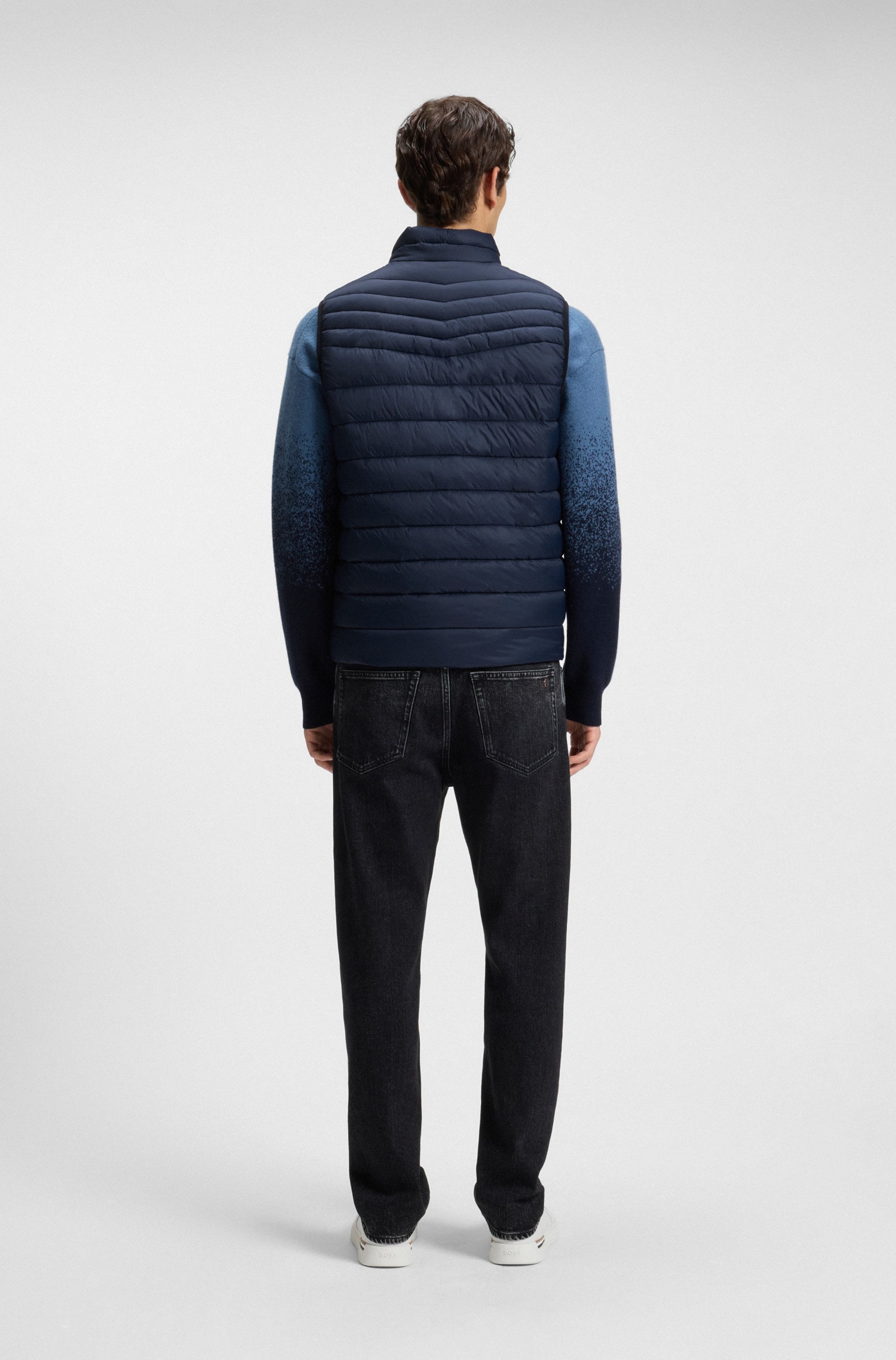 BOSS ORANGE Gilet matelassé »Odeno« Stehkragen, slim fit, kurze Länge