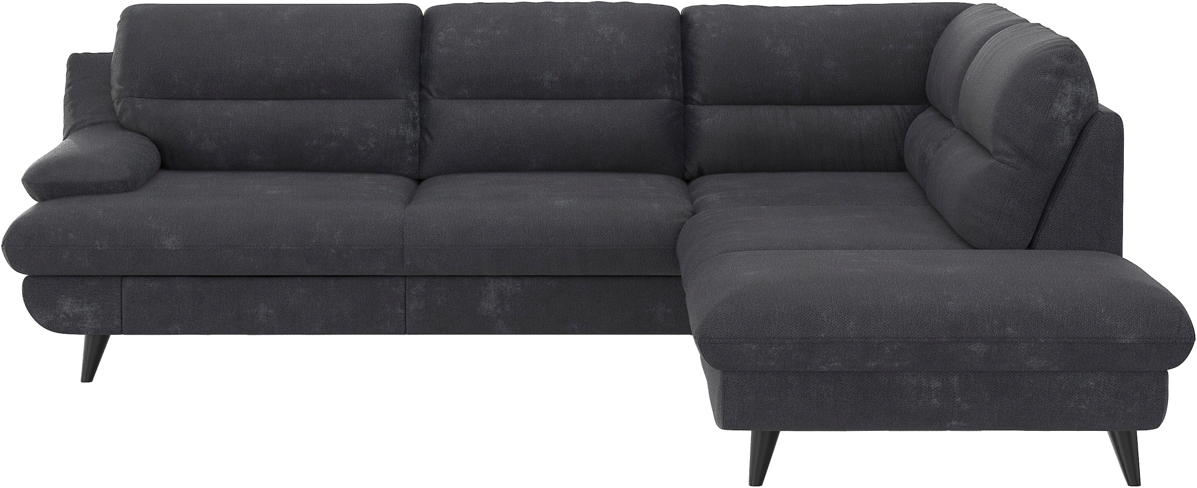COTTA Canapé d'angle »Pike L-Form, B: 266 cm« Options fonction lit & coffre de lit
