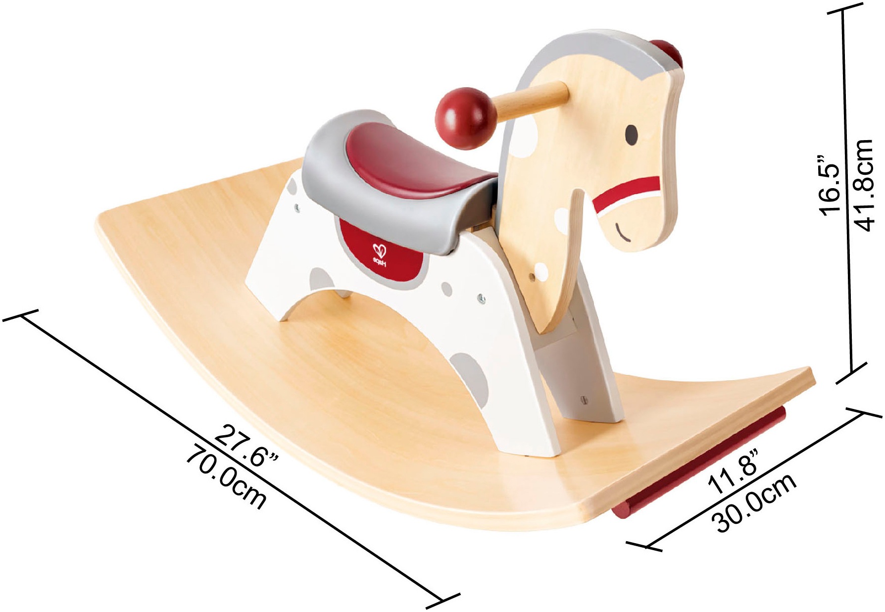 Hape Cheval à bascule »2in1-Schaukelpferd und Balance-Board«