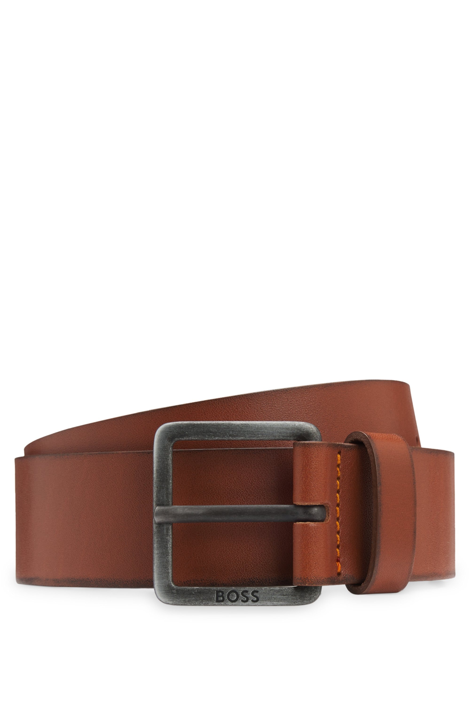 BOSS Ledergürtel »Jeeko_Sz40« mit matter Schliesse