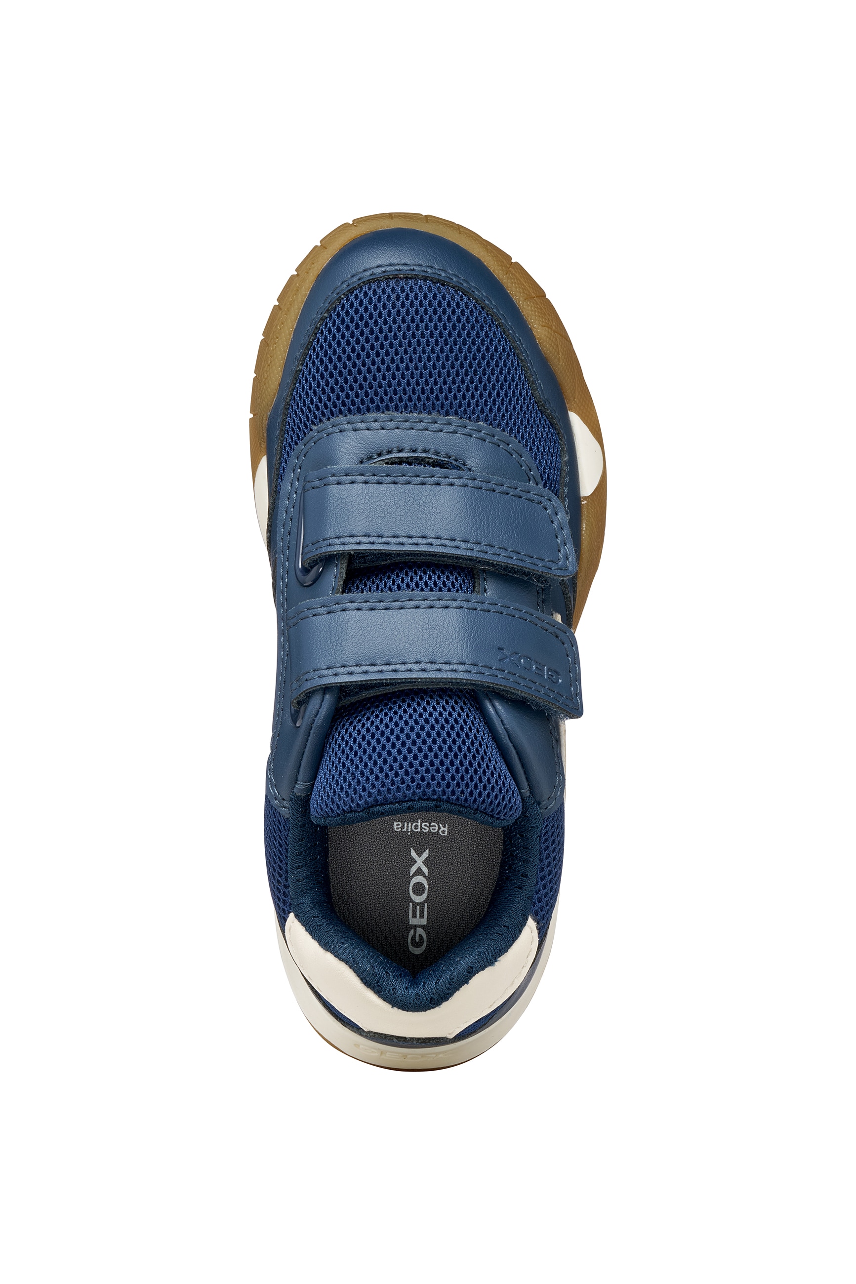 Geox Chaussures à scratch »J RANN-E BOY«  Chaussure basse avec empiècement contrastant, gabarit de taille à télécharger