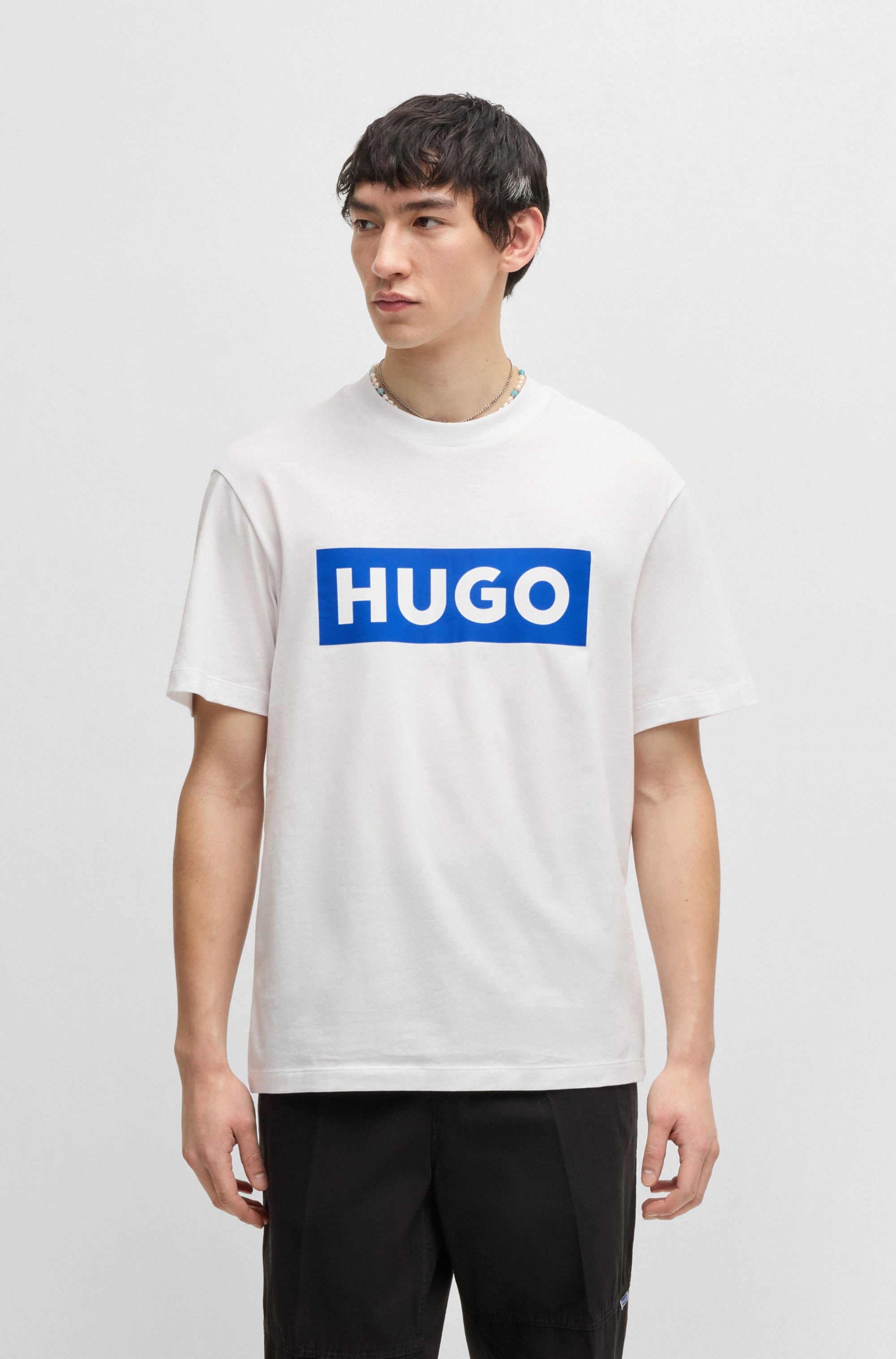 HUGO T-Shirt »Nico« mit grossem Logo-Print, Unisex