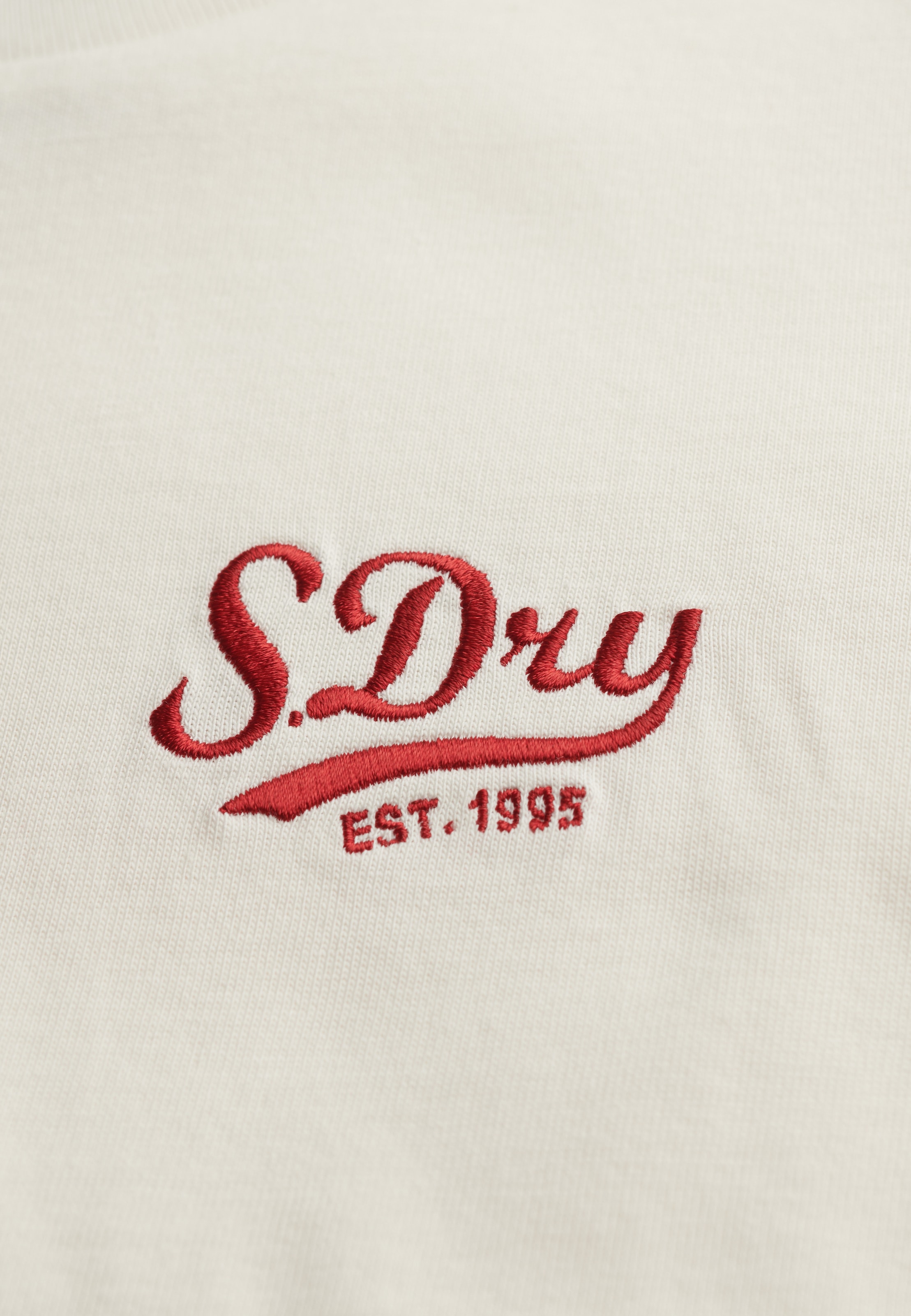 Superdry Print-Shirt »VARSITY STRIPE SCRIPT TEE«