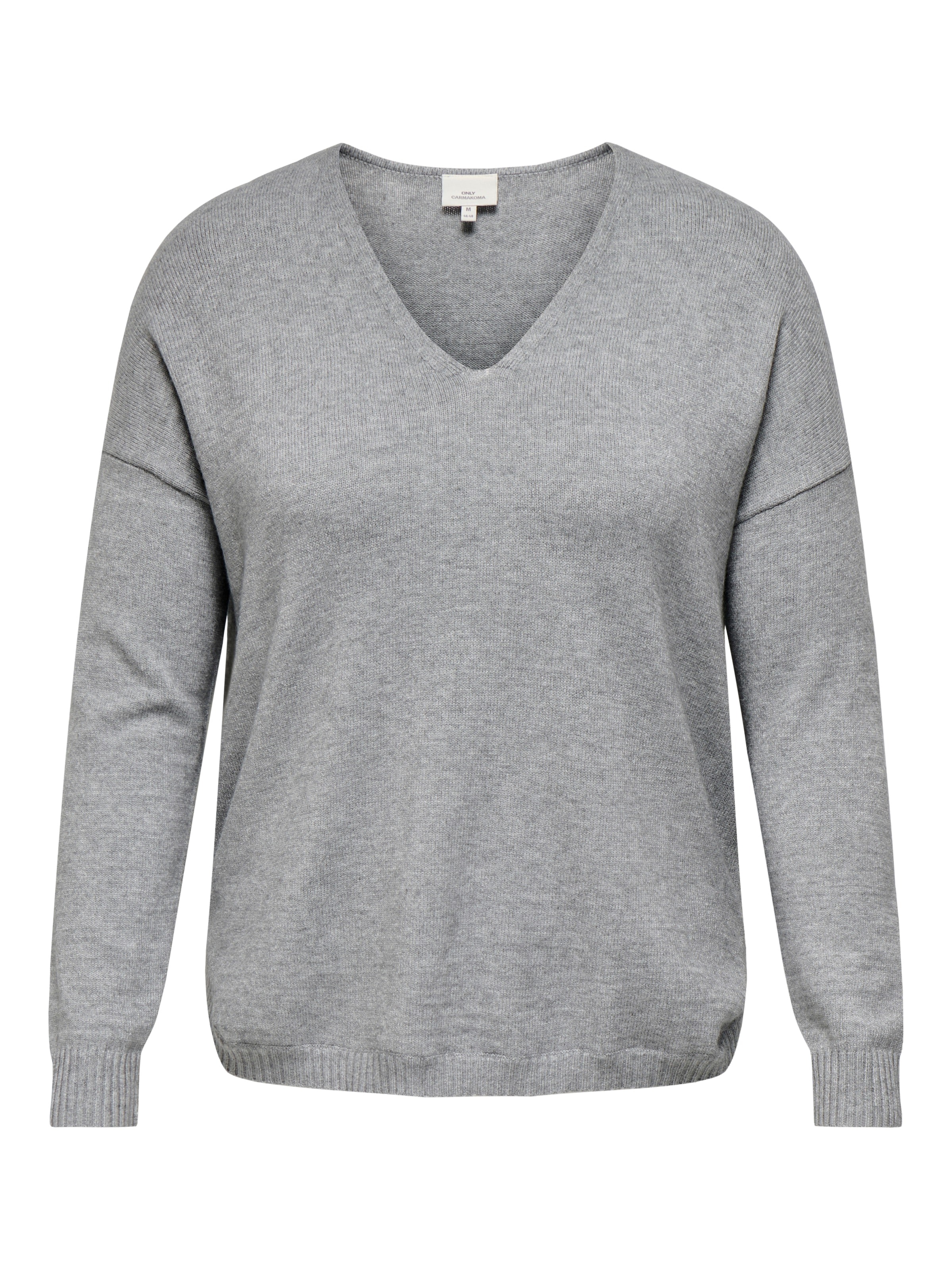 ONLY CARMAKOMA Pull col V »CARMARGARETA LS PULLOVER KNT NOOS« Viskosemischung, regular fit