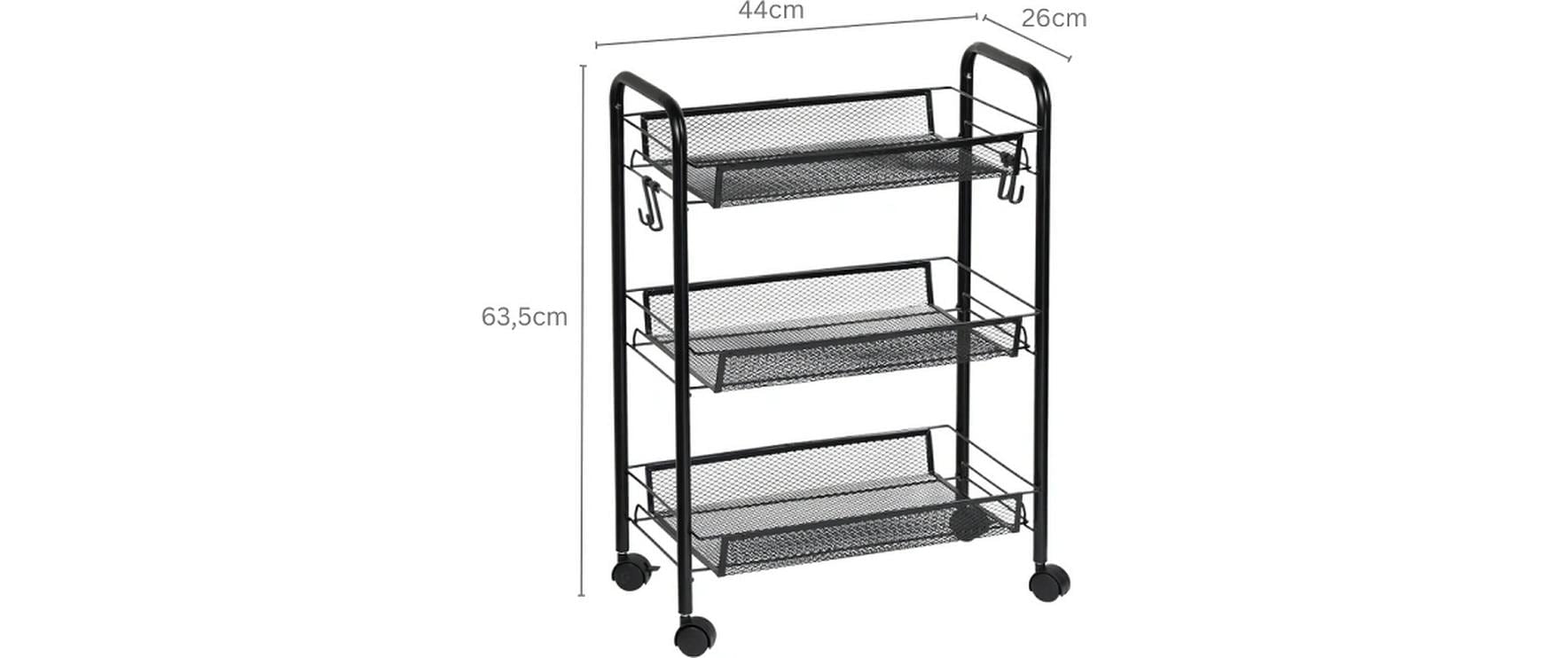 KESPER® Chariot de cuisine »Küchenwagen, Metall« 1 cuis tlg.